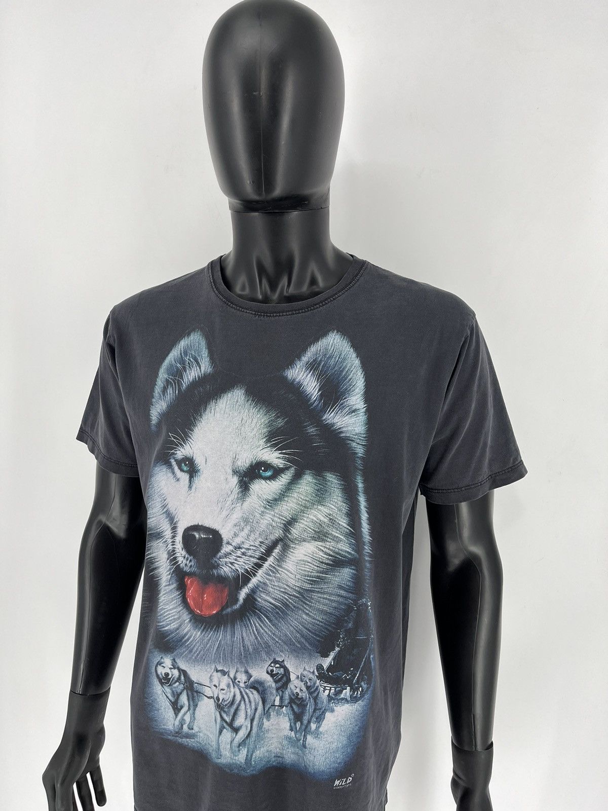 Band Tees Vintage 90s Wolf Face Boxy Fit Tee Toys Rock Size US L / EU 52-54 / 3 - 4 Thumbnail