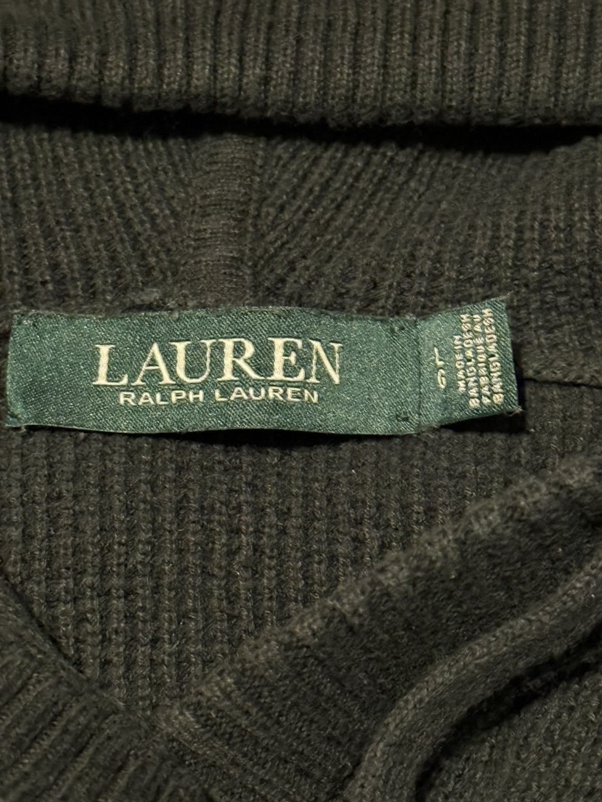 Lauren Ralph Lauren Vintage Lauren Ralph Lauren Womens Hoodie Black Large Size L / US 10 / IT 46 - 4 Thumbnail