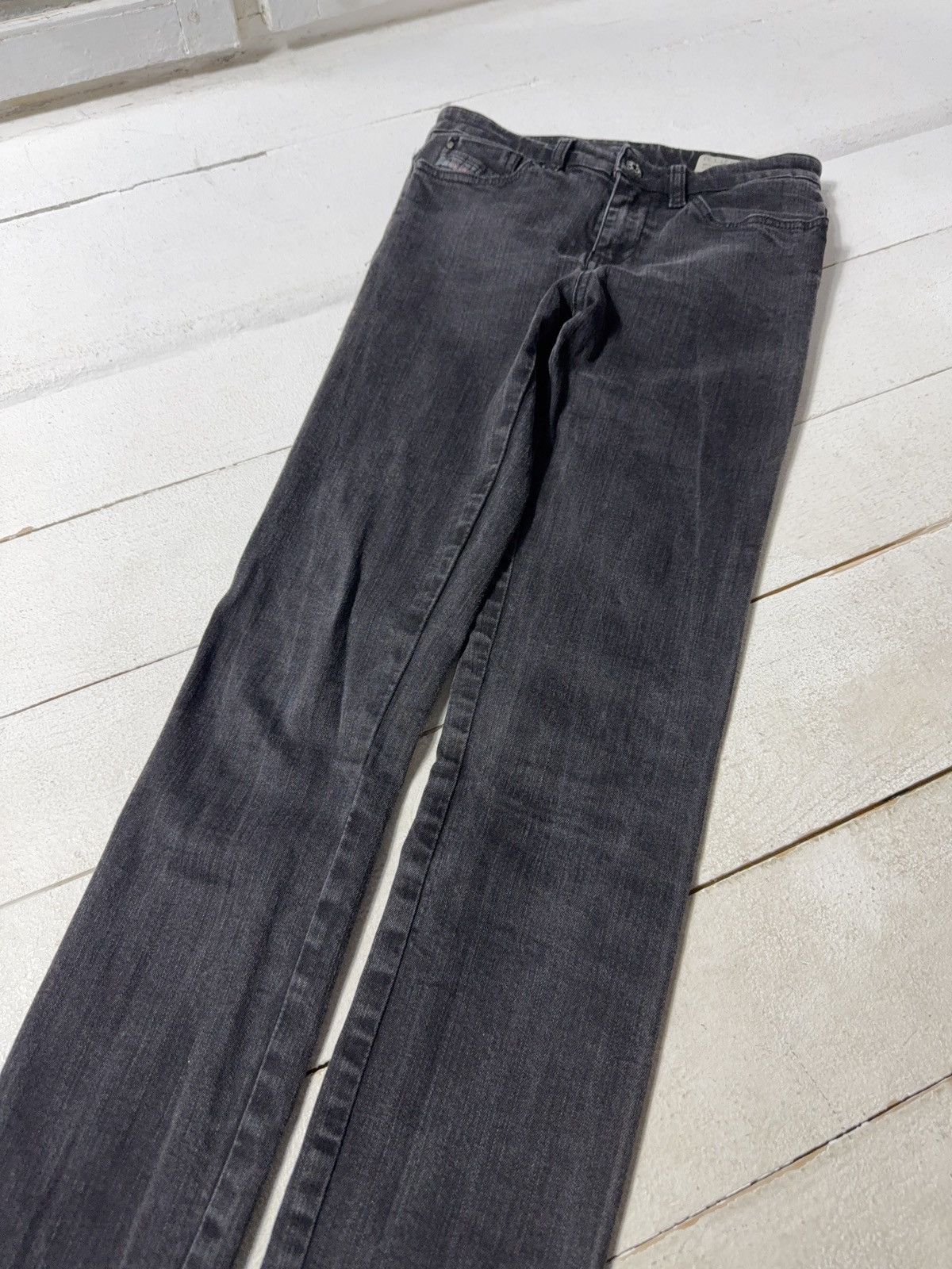 Diesel Luxury Diesel Skinzee Super Slim Skinny Black Stretch Jeans Size 27" / US 4 / IT 40 - 5 Thumbnail