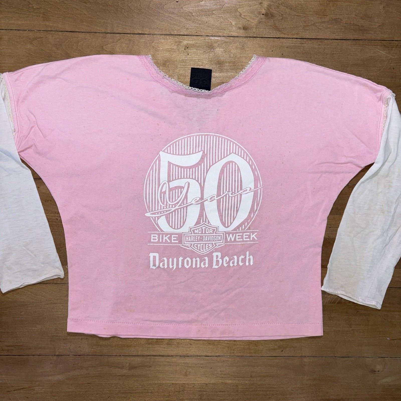 Harley Davidson Vintage 80s Harley Davidson Baby Tee Crop Top T Shirt 3D Size XS / US 0-2 / IT 36-38 - 8 Thumbnail