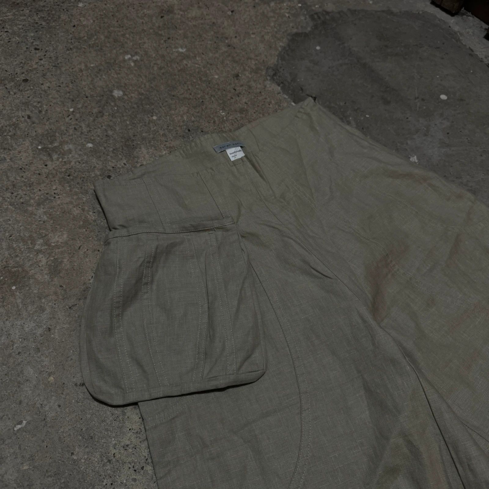 Sarah Pacini Sarah Pacini wide leg cargo pocket baggy linen pants Size 26" / US 2 / IT 38 - 4 Thumbnail