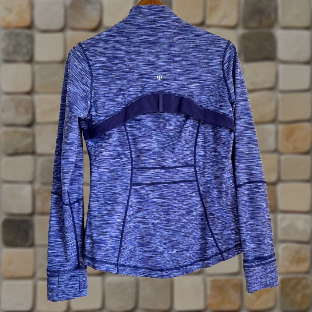 Lululemon Women’s Lululemon Define Jacket Blue Spacedye Pattern Sz 10 Activewear Jacket Womens Size L / US 10 / IT 46 - 1 Thumbnail