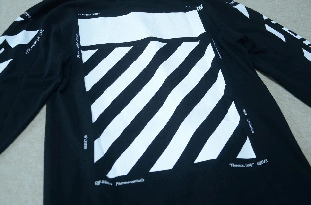Off-White Off-White Warning Tape Long Sleeve T-Shirt XS Unisex Size US XS / EU 42 / 0 - 5 Thumbnail