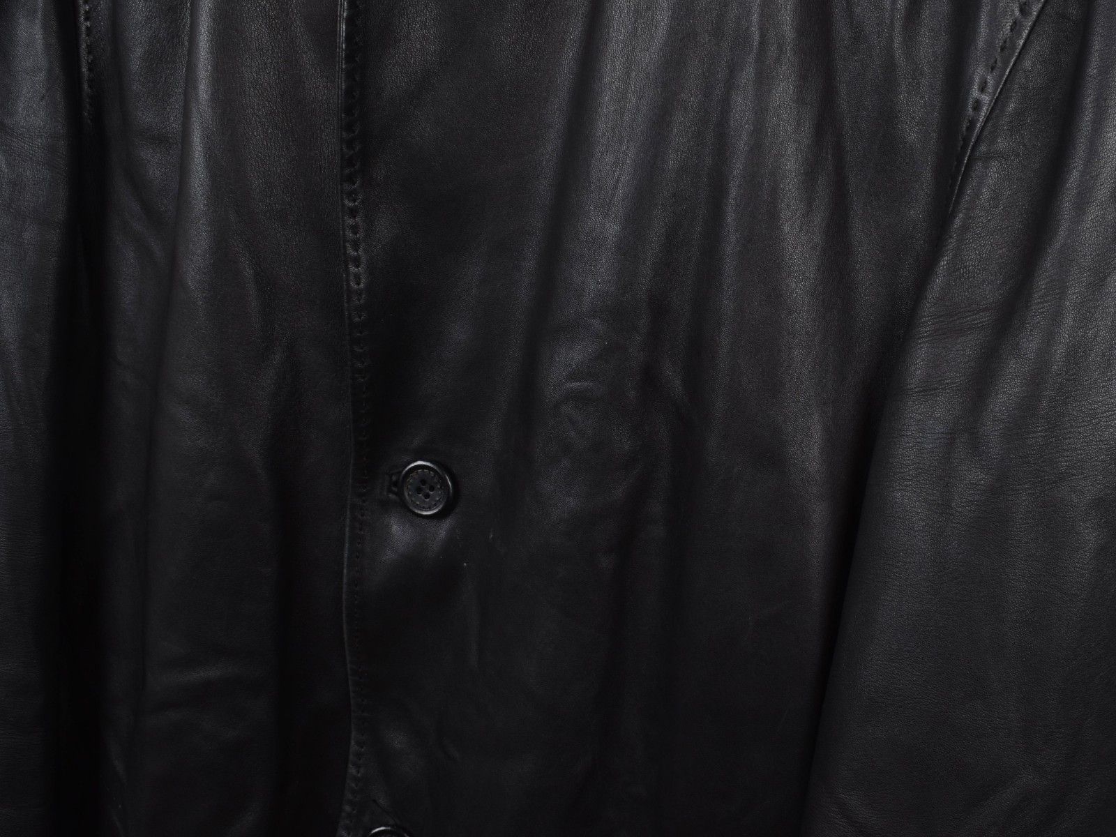 Ermenegildo Zegna Ermenegildo Zegna Leather Men Coat Size IT50-L, S1778 Size US L / EU 52-54 / 3 - 7 Thumbnail