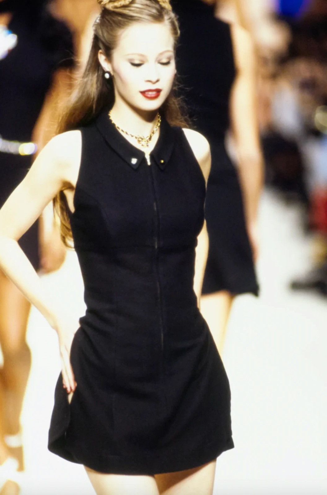 Chanel - Karl Lagerfeld - SS1995 - Sleeveless ZipFront Dress