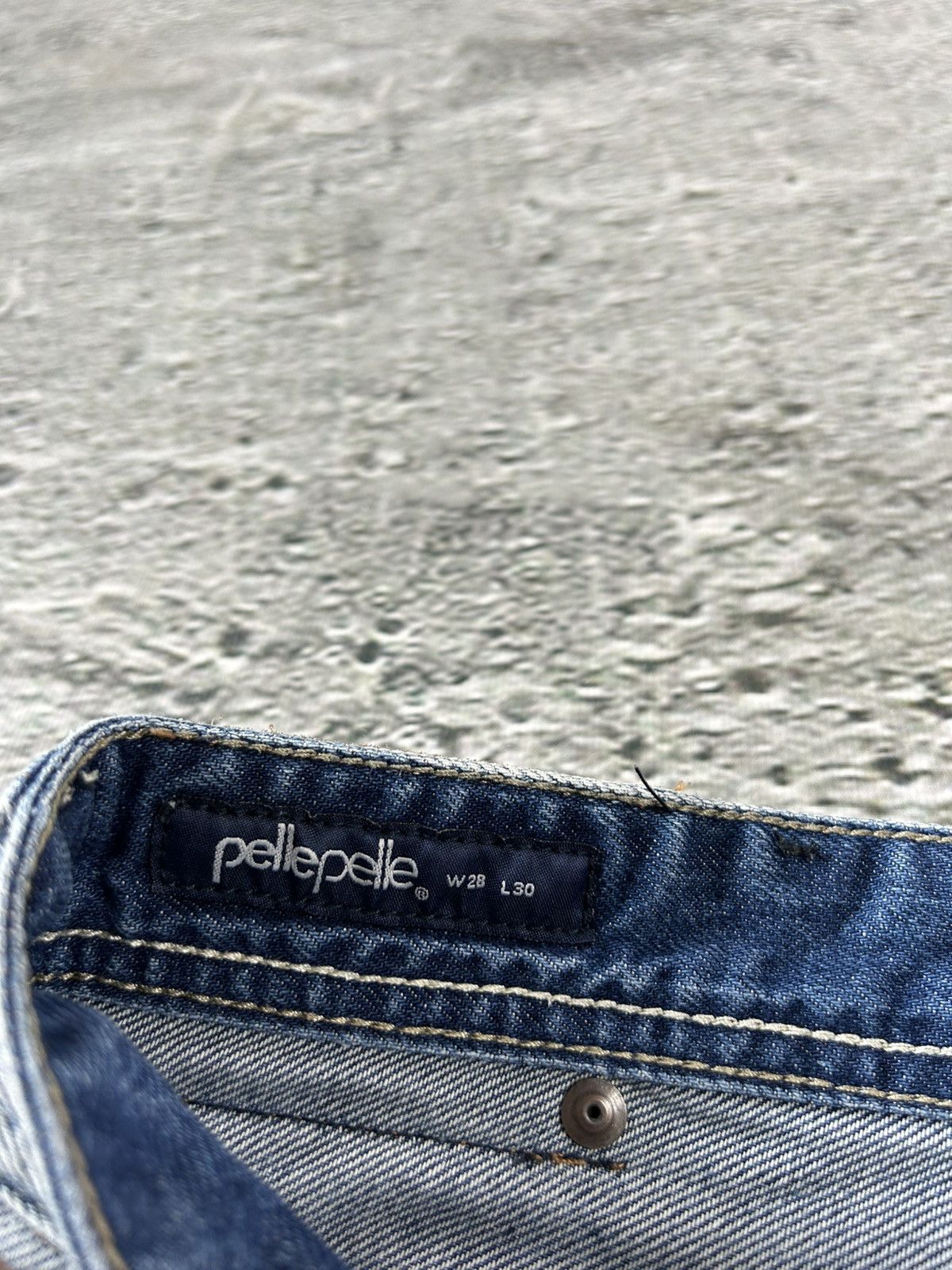 Pelle Pelle × Vintage Pelle Pelle vintage stone washed blue jeans Y2K baggy denim Size US 28 / EU 44 - 4 Thumbnail
