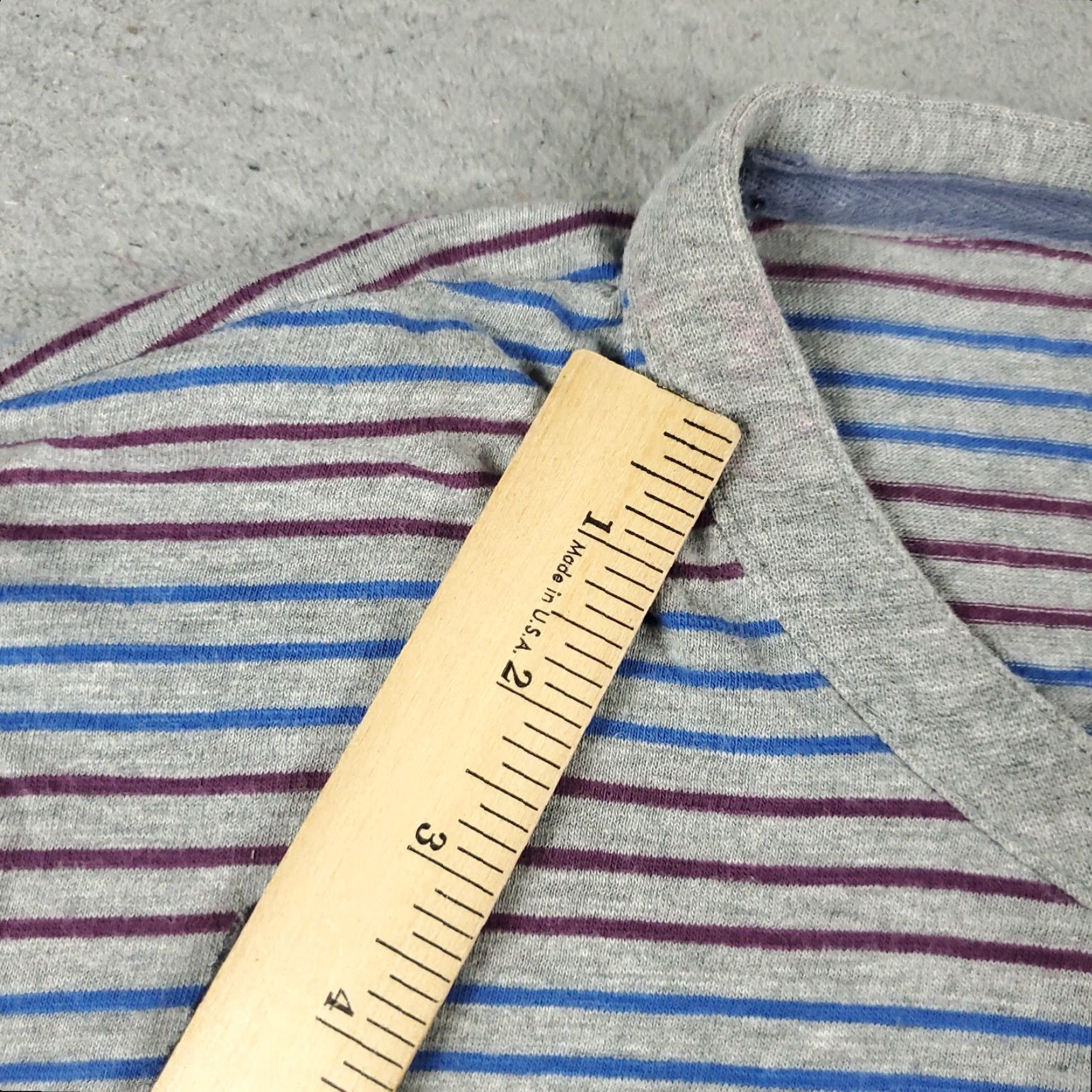 Vintage Penguin Casual Long Sleeve Shirt Mens XL Blue Gray Striped Size US XL / EU 56 / 4 - 5 Thumbnail