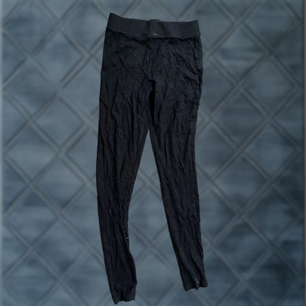 Gap VINTAGE Gap Leggings Sweatpants Women Black Pull On Active Pants XS Size 26" / US 2 / IT 38 - 1 Thumbnail
