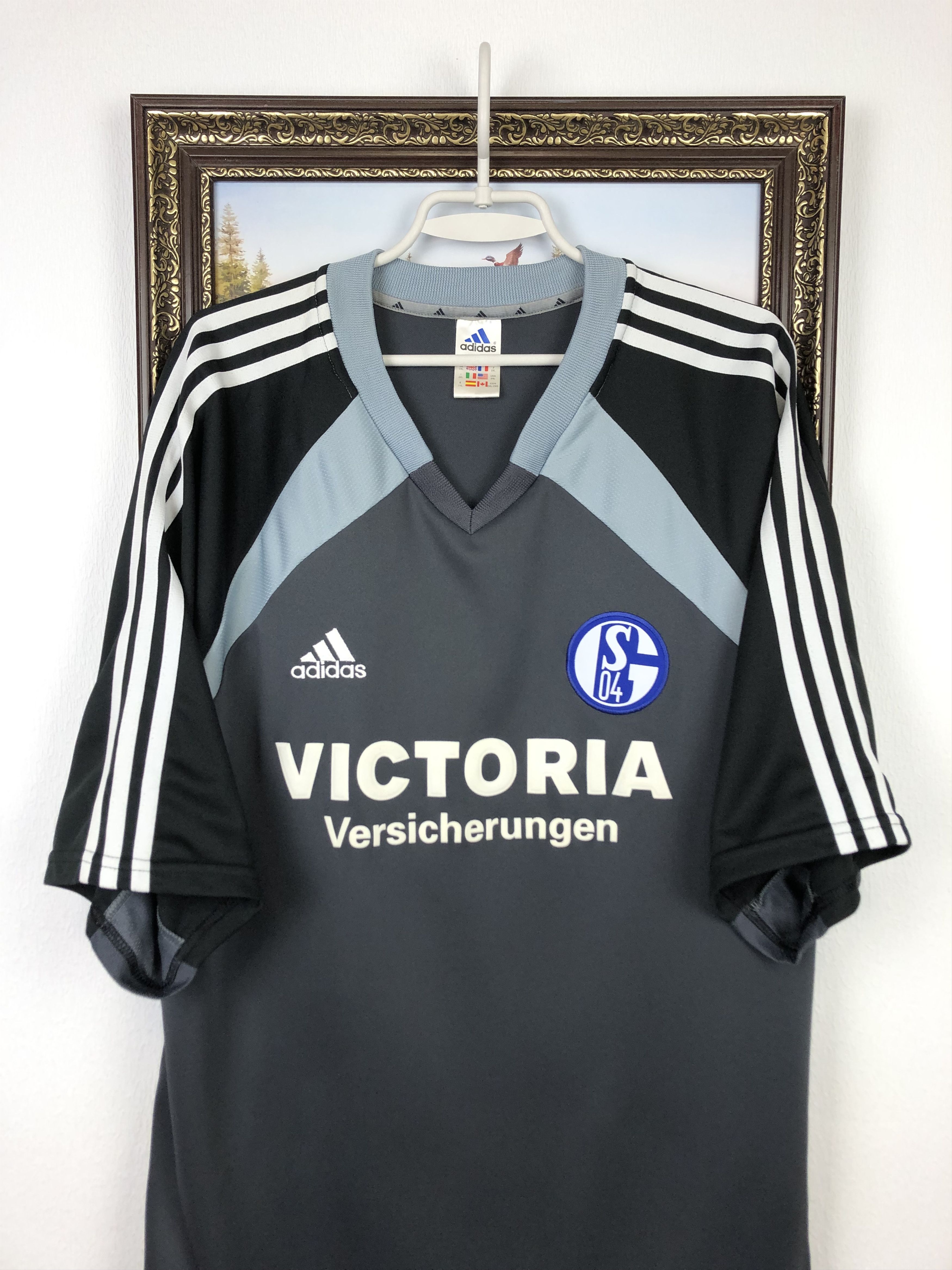 Adidas FC Schalke 04 football shirt 2001 Adidas The Duke Tee Hype Size US XXL / EU 58 / 5 - 2 Thumbnail