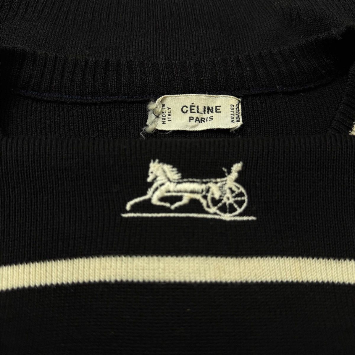 Celine Rare! Vintage Celine Paris Black knitwear Size US S / EU 44-46 / 1 - 2 Thumbnail