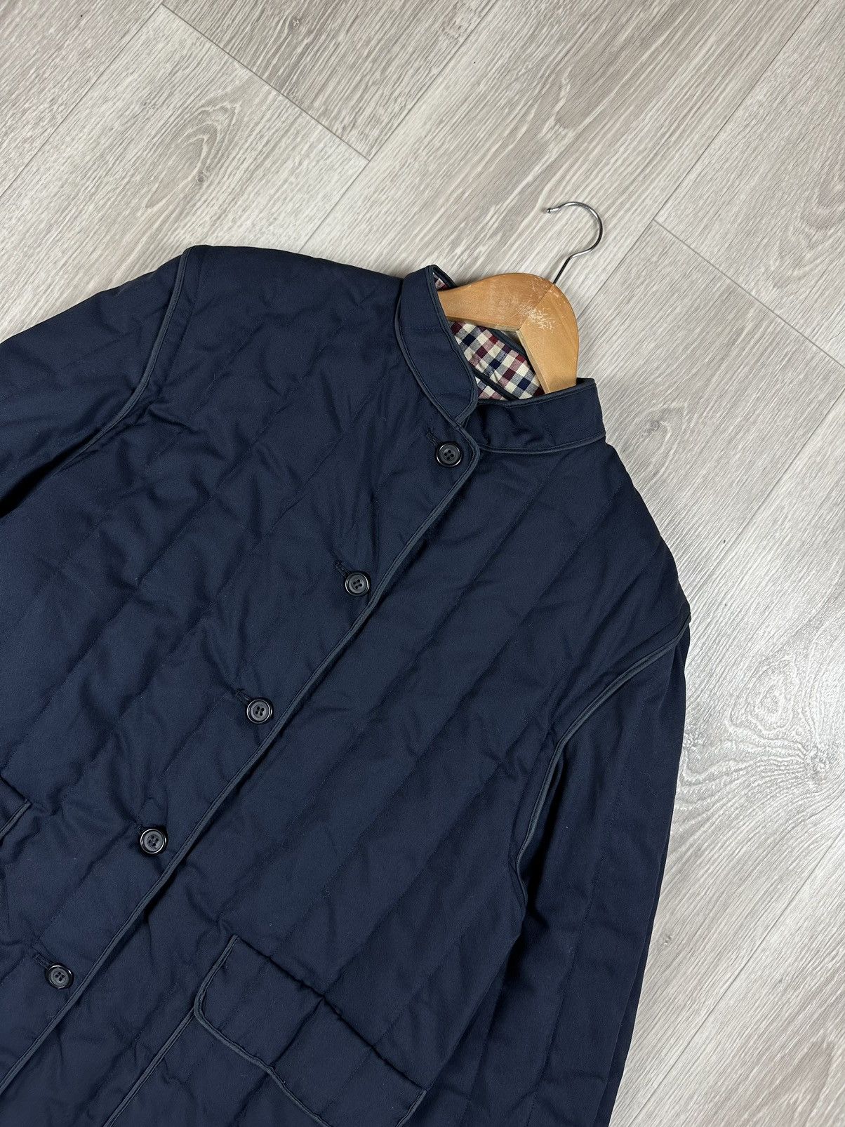 Aquascutum Aquascutum Vintage Blue Quilted 2 in 1 Jacket Vest Size XL / US 12-14 / IT 48-50 - 2 Thumbnail