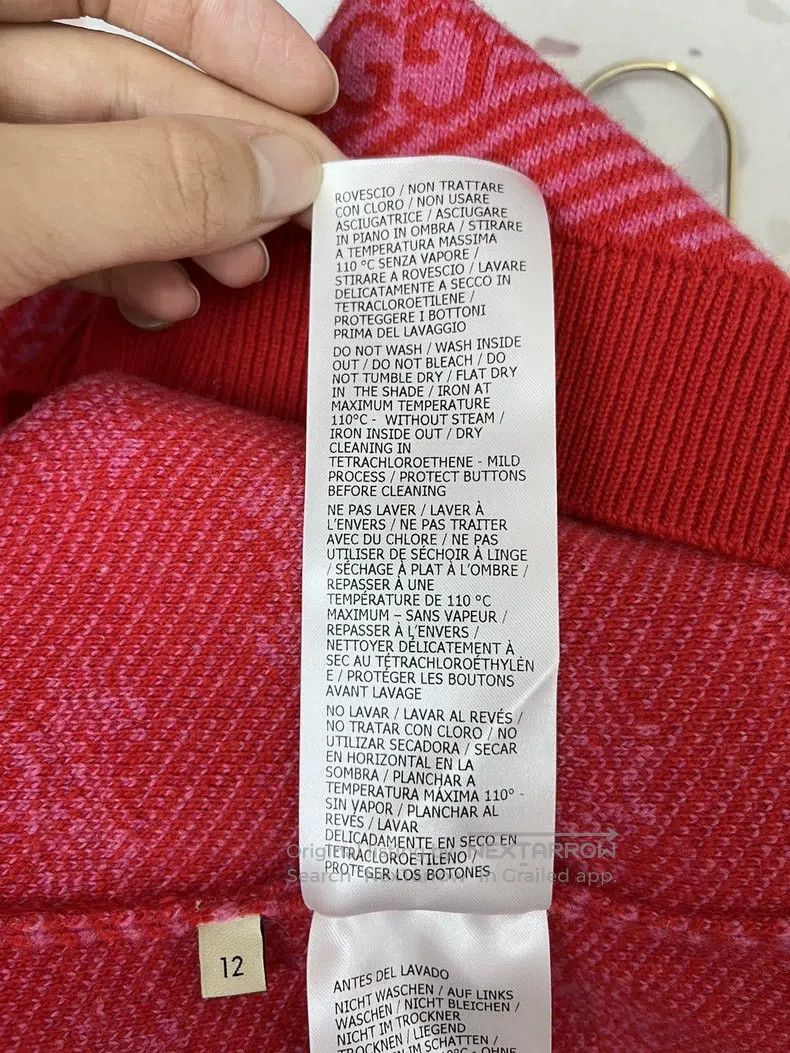 Gucci Gucci Size12 Red knitted cardigan coat Size XS / US 0-2 / IT 36-38 - 5 Thumbnail