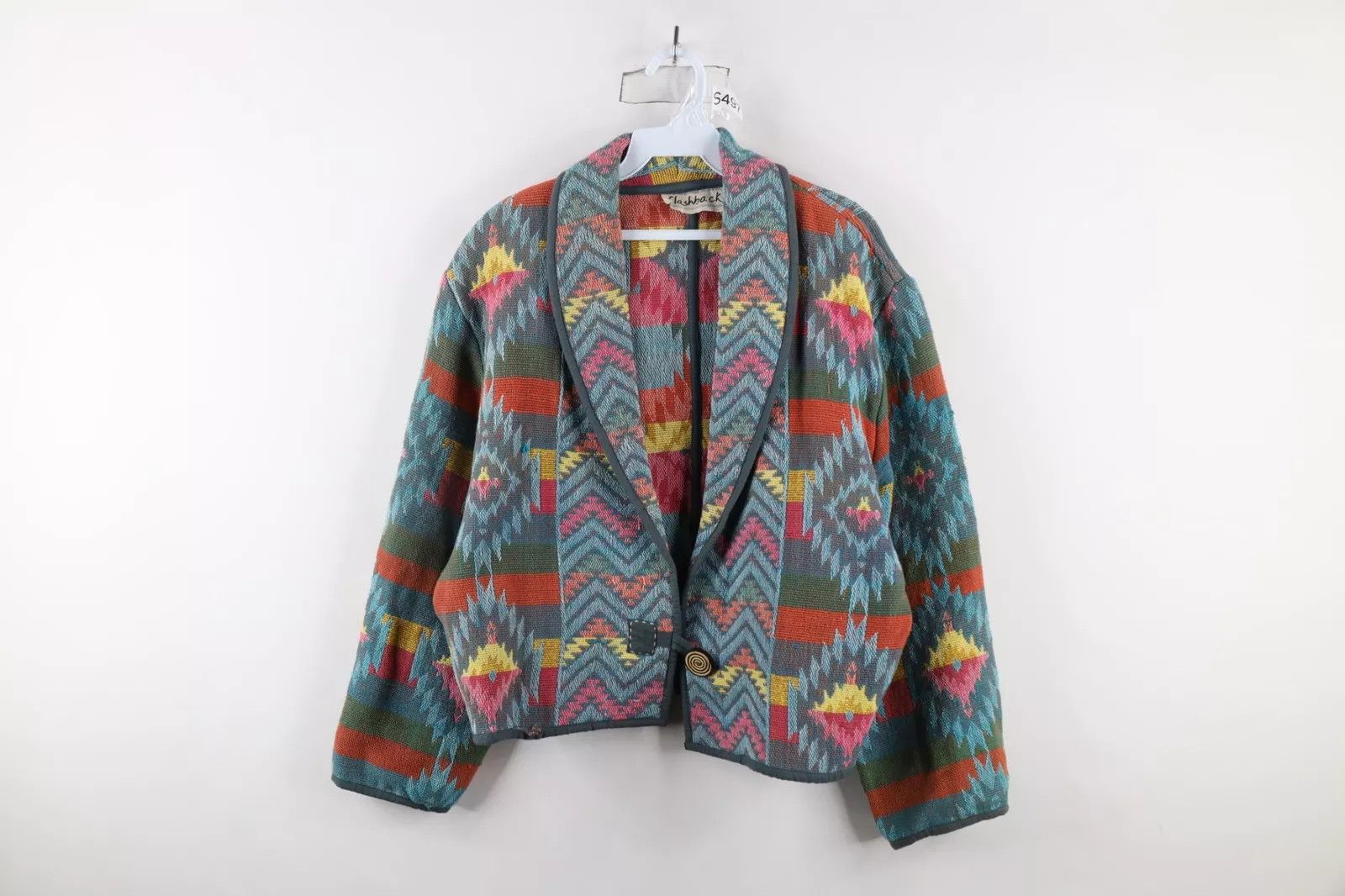 Vintage Vintage 90s Streetwear Tapestry Rainbow Blazer Jacket Size M / US 6-8 / IT 42-44 - 1 Thumbnail