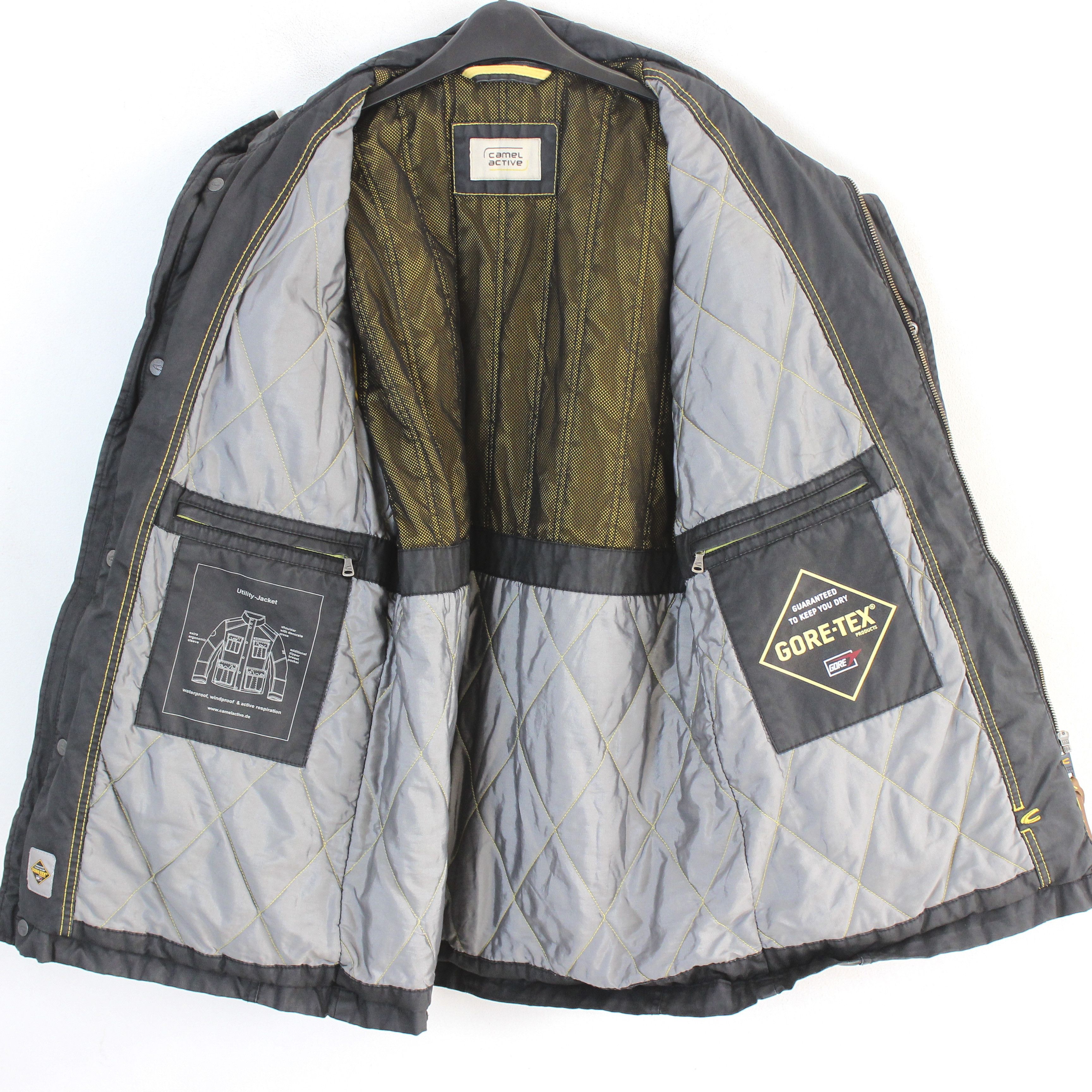 camel active Utility Gore-Tex M Waxed Cotton Jacket US 40 UK Coat DE50 EU Size US M / EU 48-50 / 2 - 13 Thumbnail