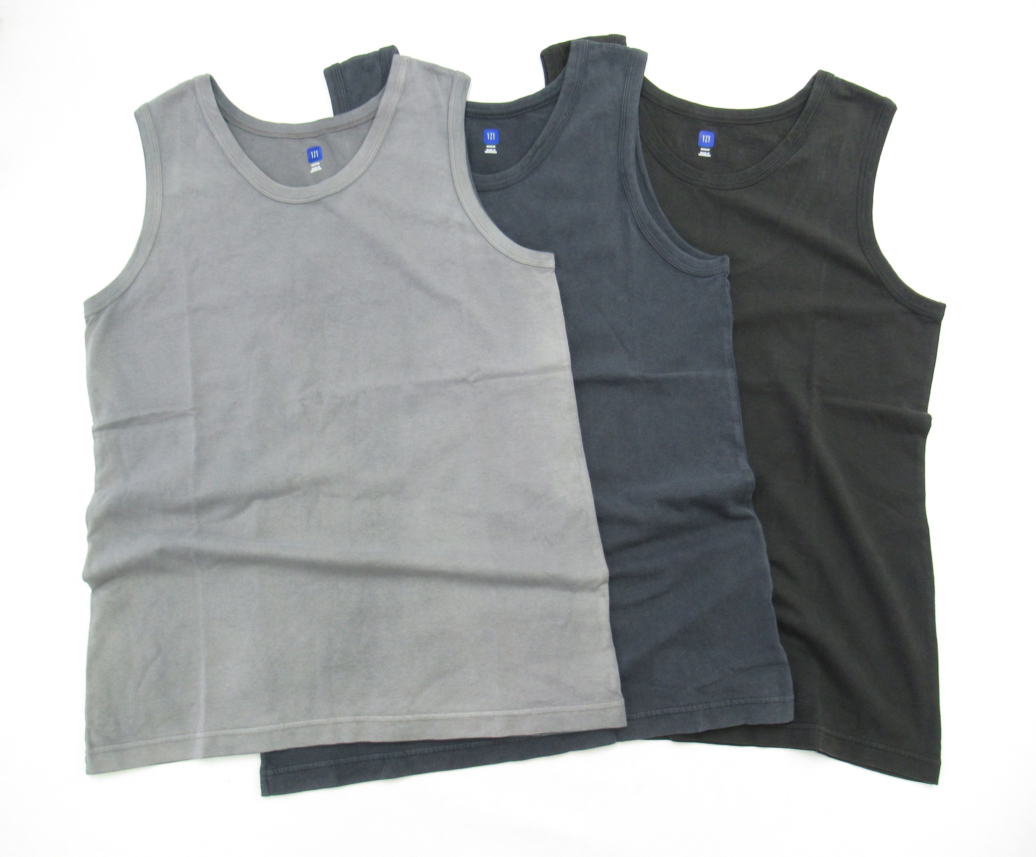 Gap Yeezy Gap Tank Mens Size M 3 Pack Lost Season Ptc/Blk/Gry Grailed
