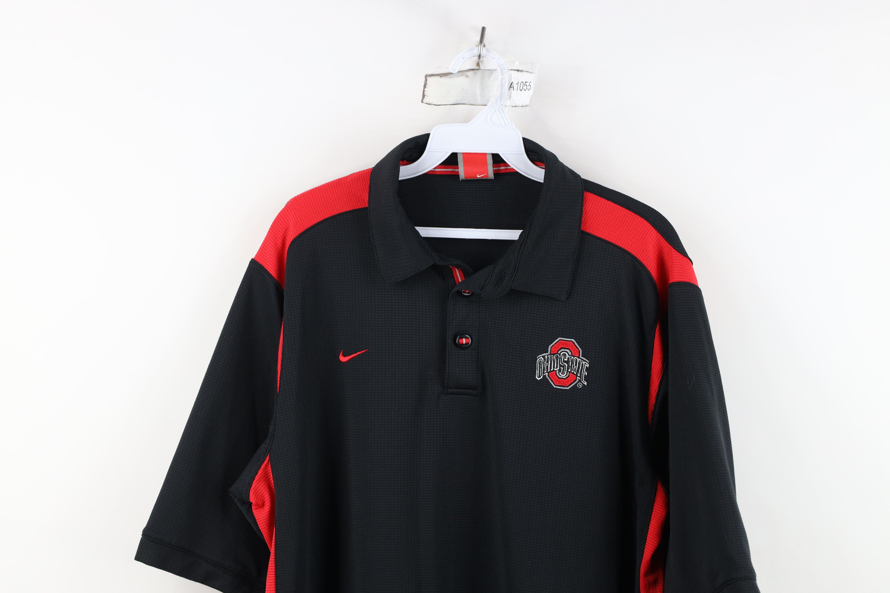 Nike Vintage Nike Scott Mini Swoosh Ohio State University Polo Size US M / EU 48-50 / 2 - 2 Thumbnail