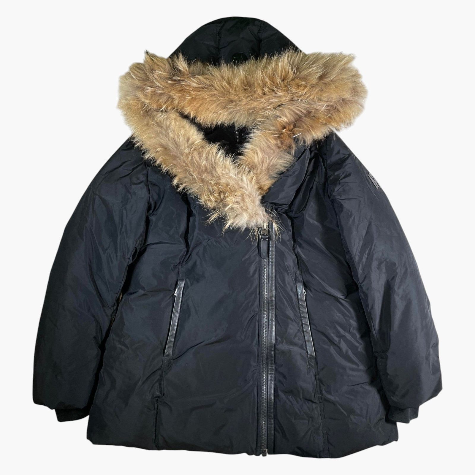 Mackage Mackage Adali Black & Brown Fur Jacket Size US XL / EU 56 / 4 - 1 Thumbnail