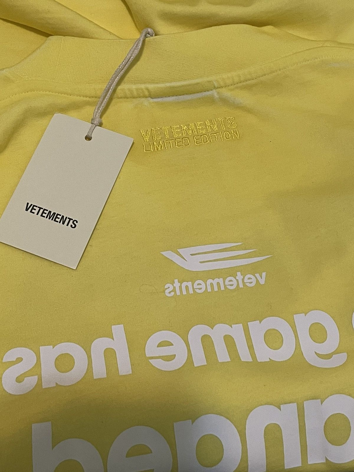 Vetements VETEMENTS 👾⚡️Yellow Game Changing T-shirt *LIMITED EDITION* Size US M / EU 48-50 / 2 - 6 Thumbnail