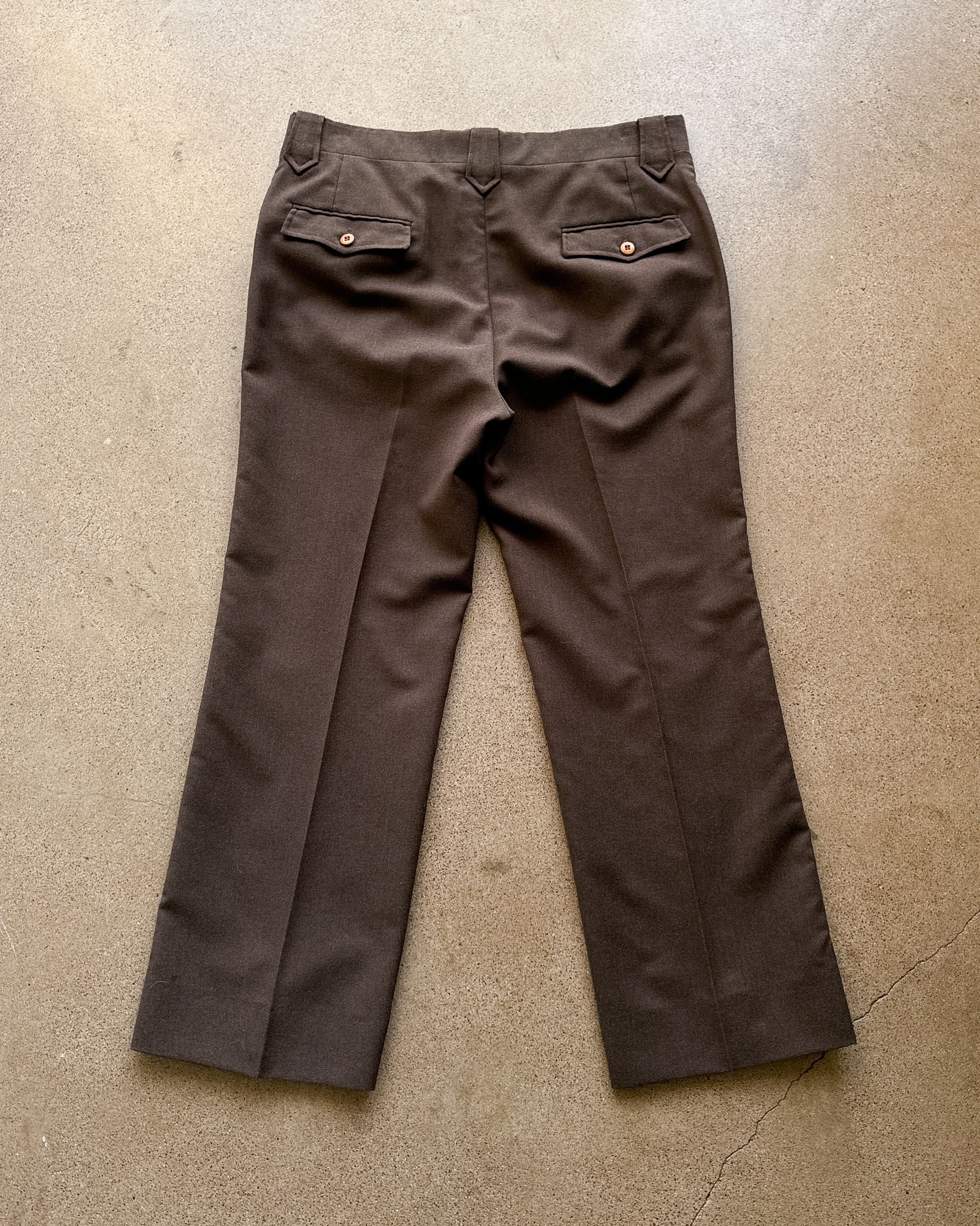 Vintage Vintage 1970s Stetson Western Pants Brown Men's 36 Flared Size US 36 / EU 52 - 4 Thumbnail