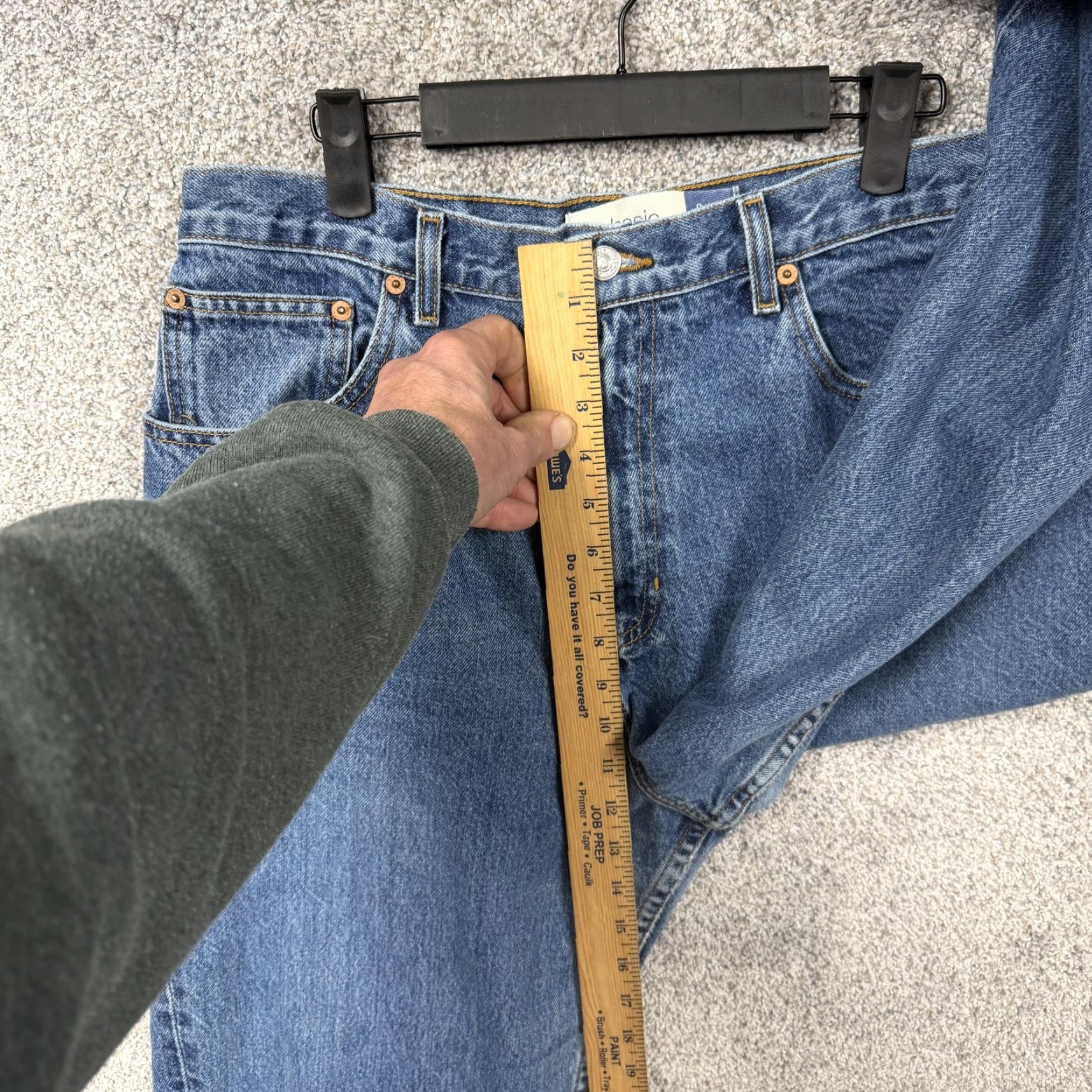 Gap VINTAGE Gap Jeans Womens 16 Regular 33x30 Blue Denim High Rise Classic Fit Tapered 5-Pocket Grunge 90s Size 38" / US 16 / IT 52 - 7 Thumbnail