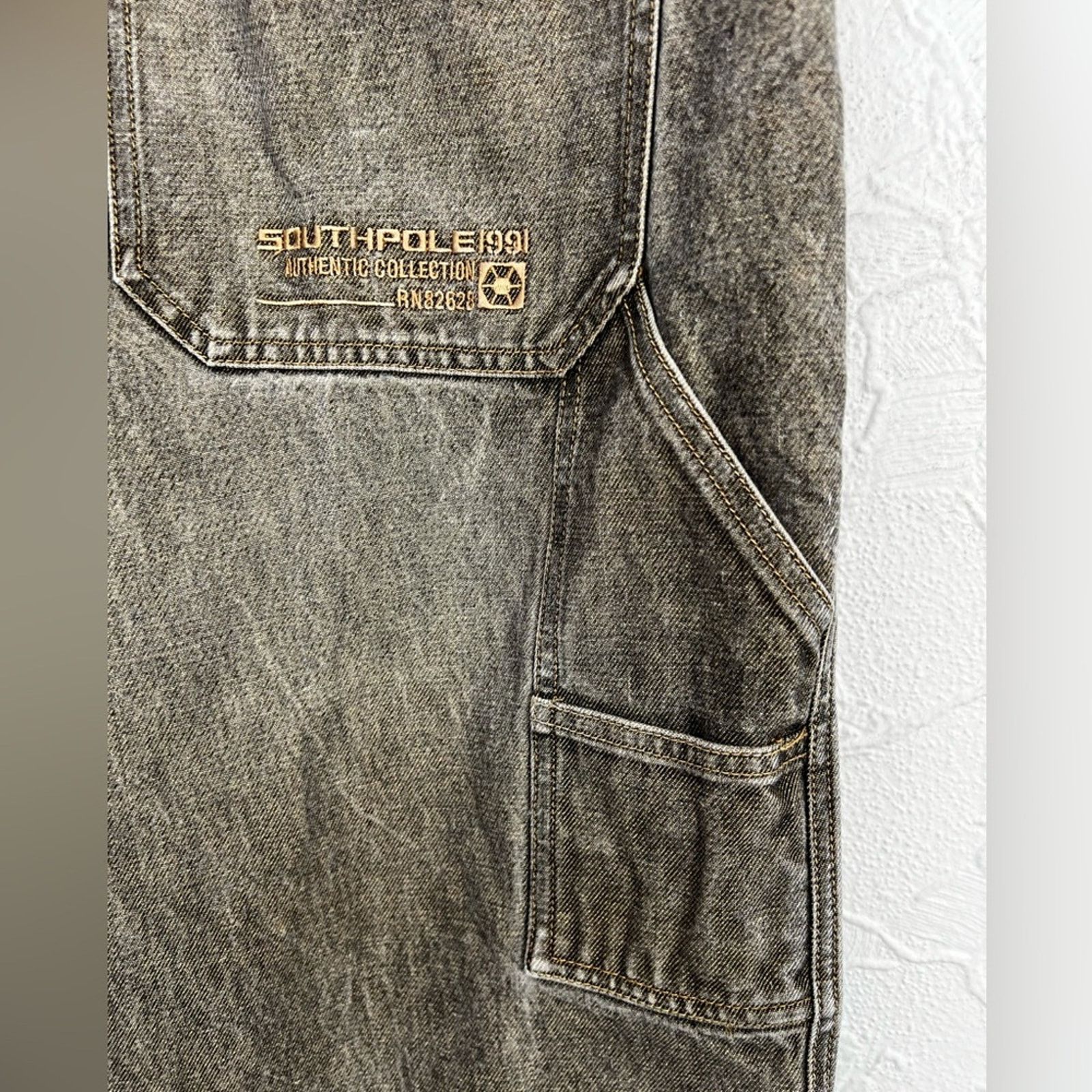 Southpole Vintage Southpole Denim Jean 38 Brown Baggy Carpenter Y2K Size US 38 / EU 54 - 8 Thumbnail