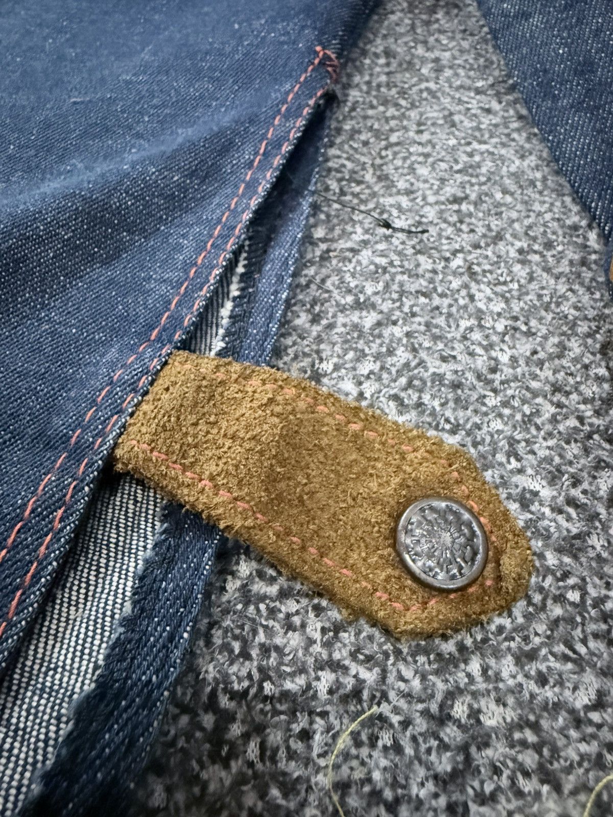 Vintage 70s El Toro Bravo Western Selvedge Denim Leather