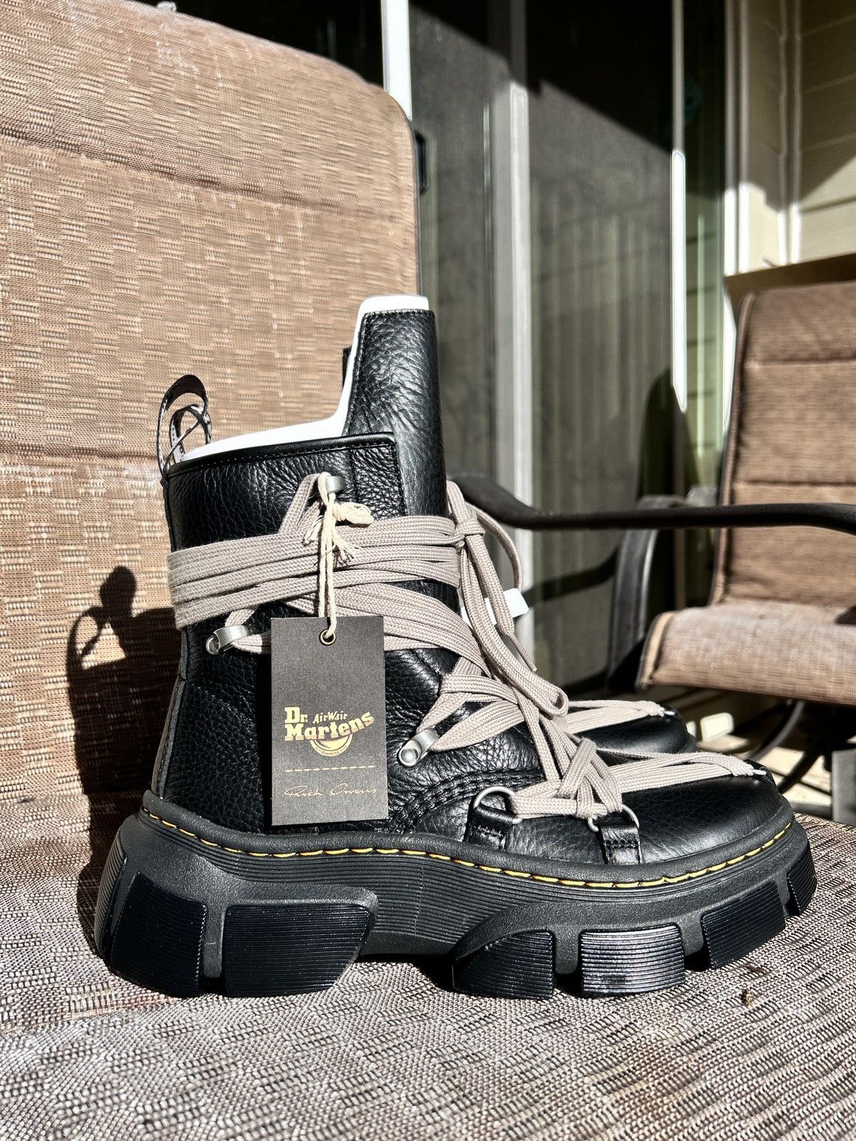 純正ストア Rick Owens × Dr. Martens 1460 DMXL Jumbo Lace Boots ...