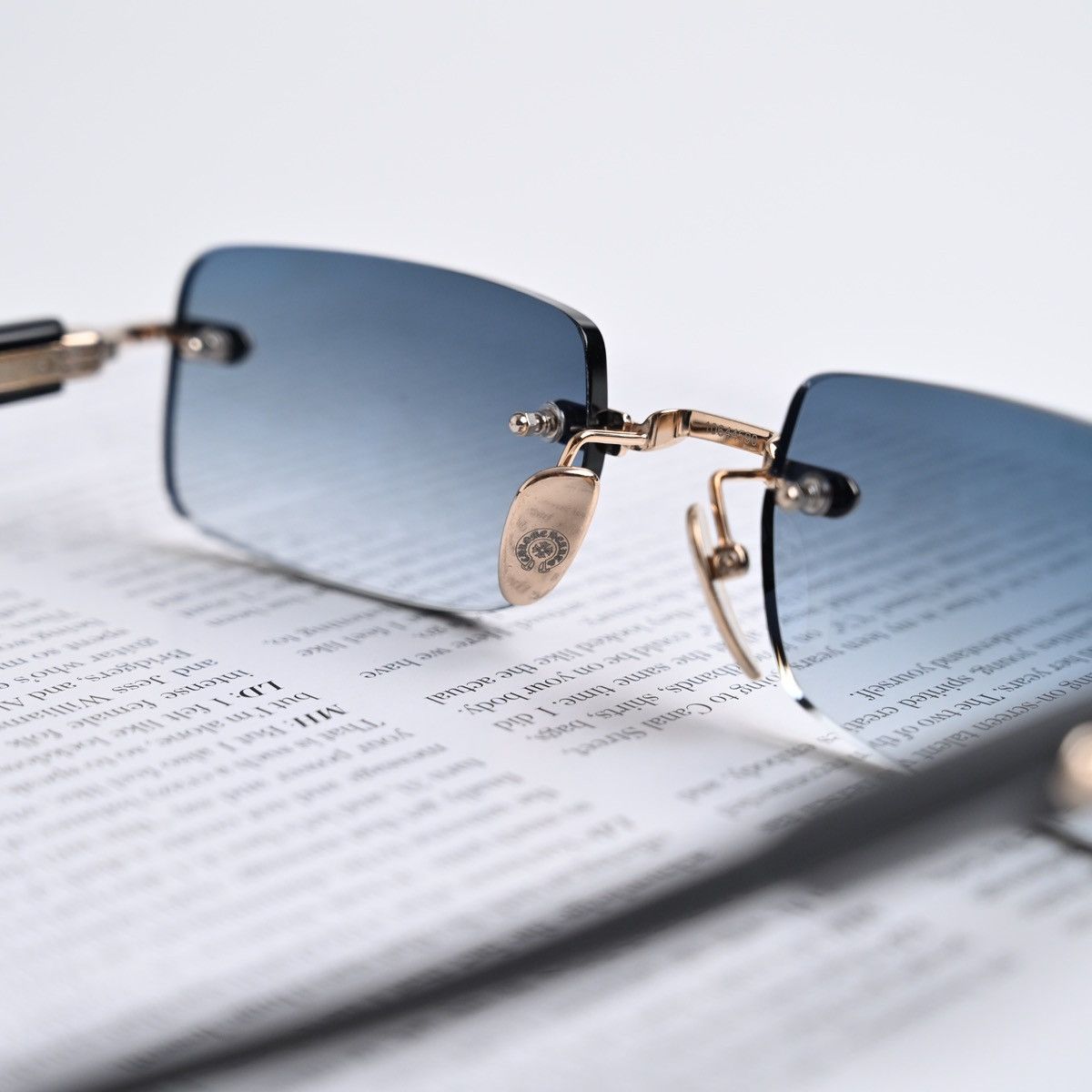 Chrome Hearts CHROME HEARTS DEEP I GOLD PLATED-BLACK-PLASTIC-SUN SUNGLASSES Size ONE SIZE - 8 Thumbnail