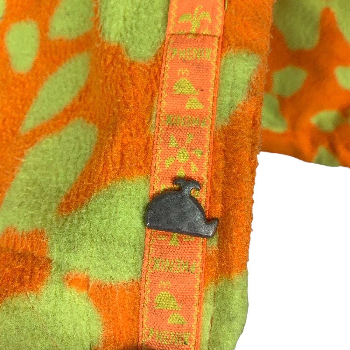 Phenix PHENIX Fullprint Orange Fleece Snap Button Jacket #0078-C5 Size M / US 6-8 / IT 42-44 - 15 Thumbnail