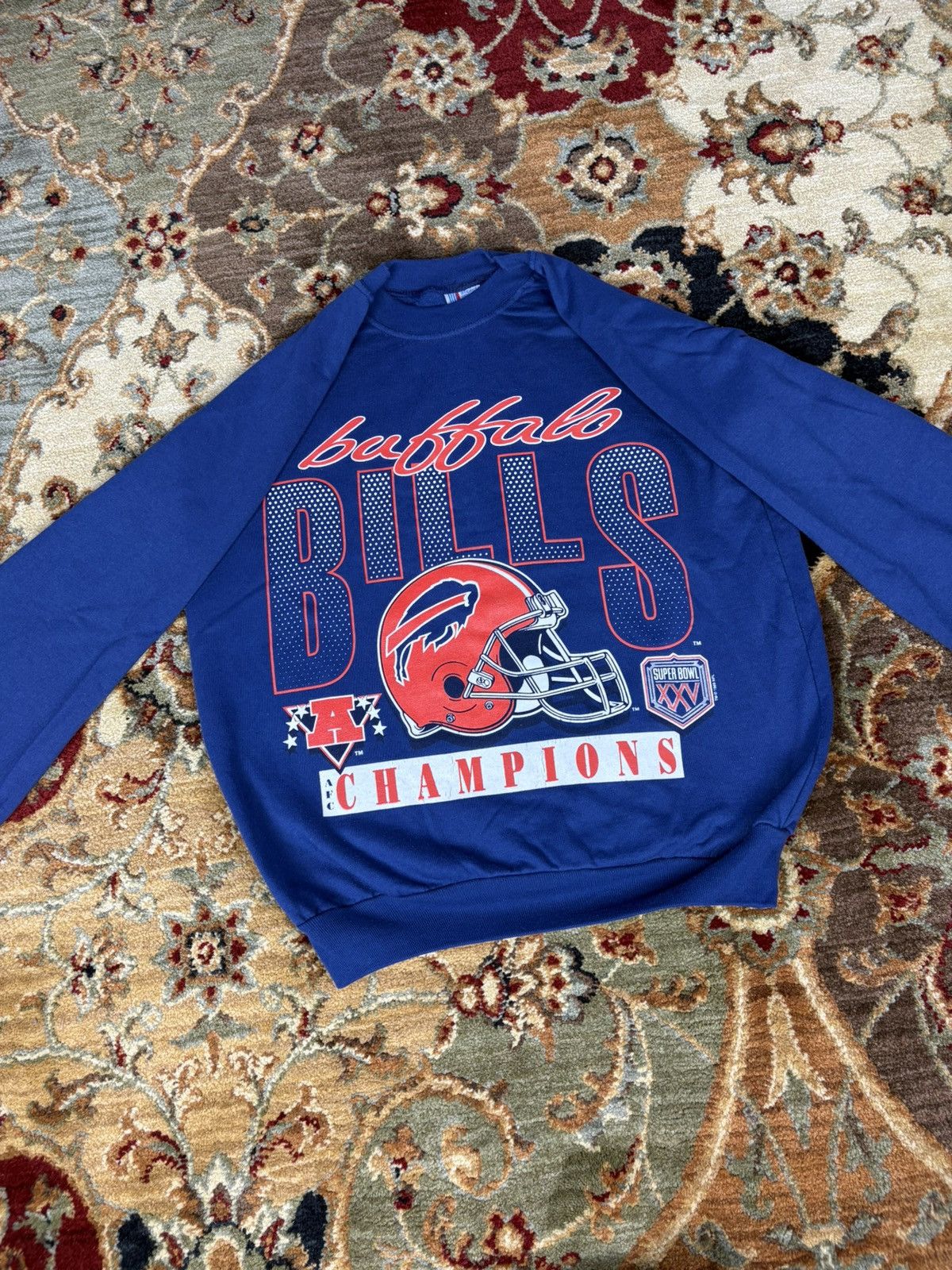 NFL × Vintage Vintage Buffalo Bills Crewneck 1989 Size US M / EU 48-50 / 2 - 2 Thumbnail