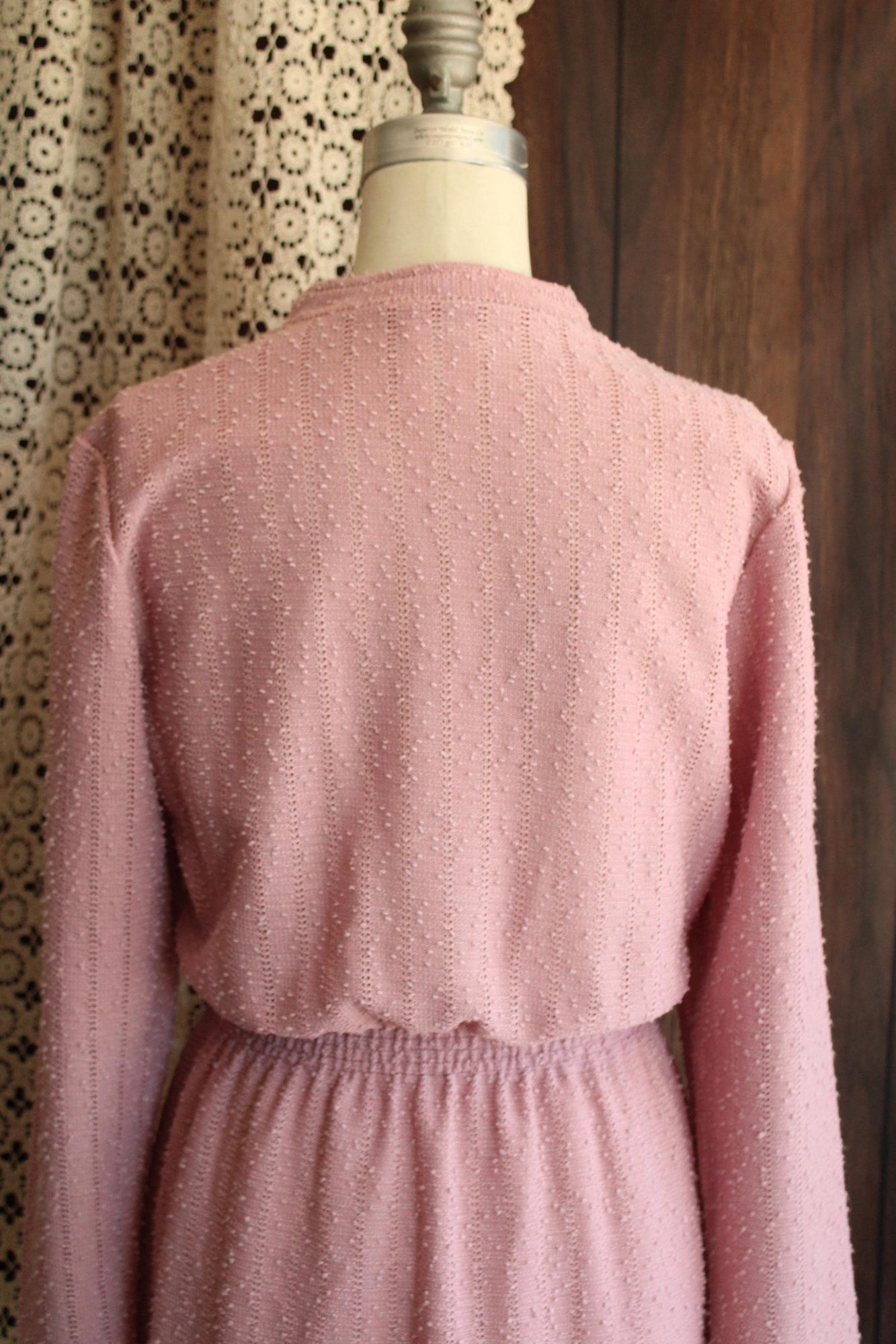 Vintage Vintage 1970s 1980s Dress, Volup Size Sears Pink Knit Sweate Size XL / US 12-14 / IT 48-50 - 9 Thumbnail