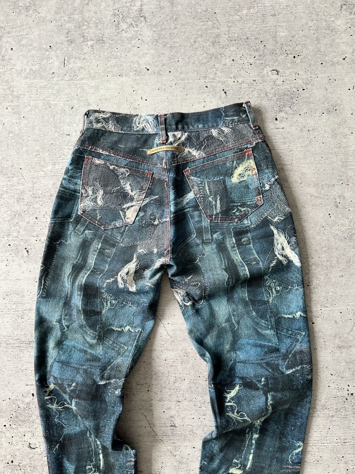 Japanese Brand × Jean Paul Gaultier Jean Paul Gaultier Insane Denim Jeans Pants Size 27" / US 4 / IT 40 - 14 Thumbnail