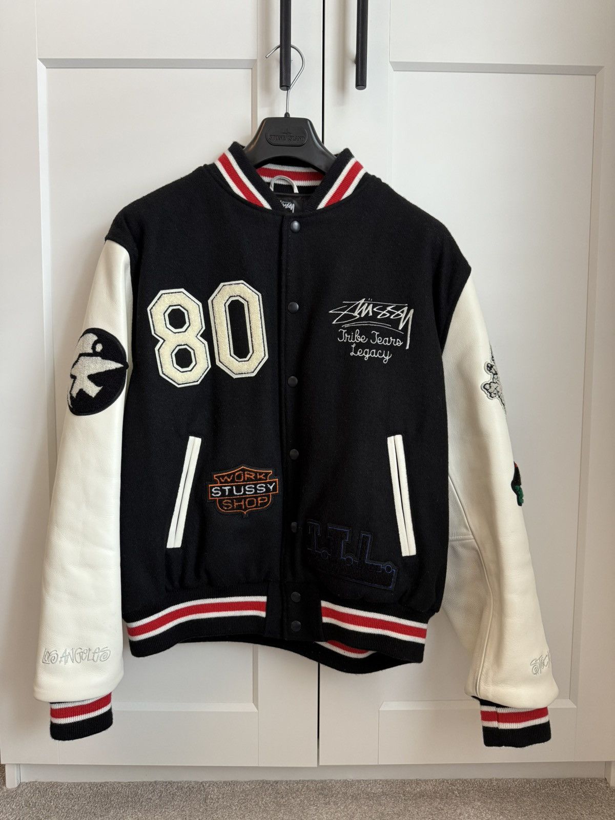 DENIM TEARS × Our Legacy × Stussy Stussy X Our Legacy X Denim Tears Varsity Large Size US L / EU 52-54 / 3 - 9 Thumbnail