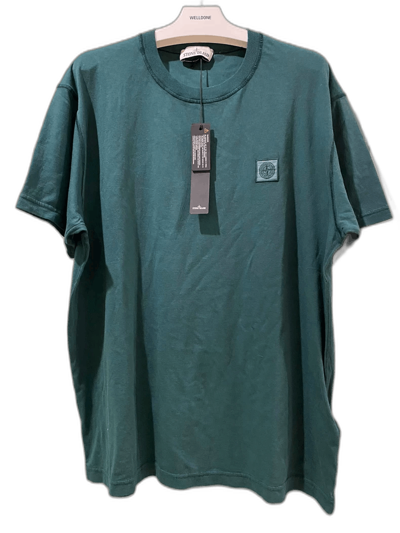 Stone Island Stone Island Green Short Sleeve T-Shirt-yf Size US S / EU 44-46 / 1 - 1 Thumbnail