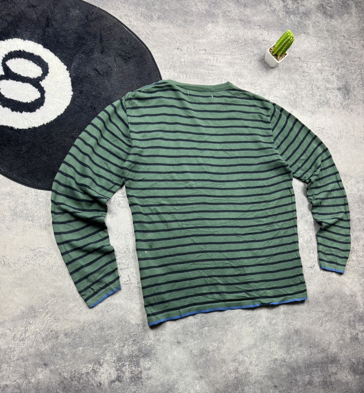 Comme des Garcons Comme des Garçons SHIRT Striped Knit Long Sleeve Top Size US L / EU 52-54 / 3 - 8 Thumbnail