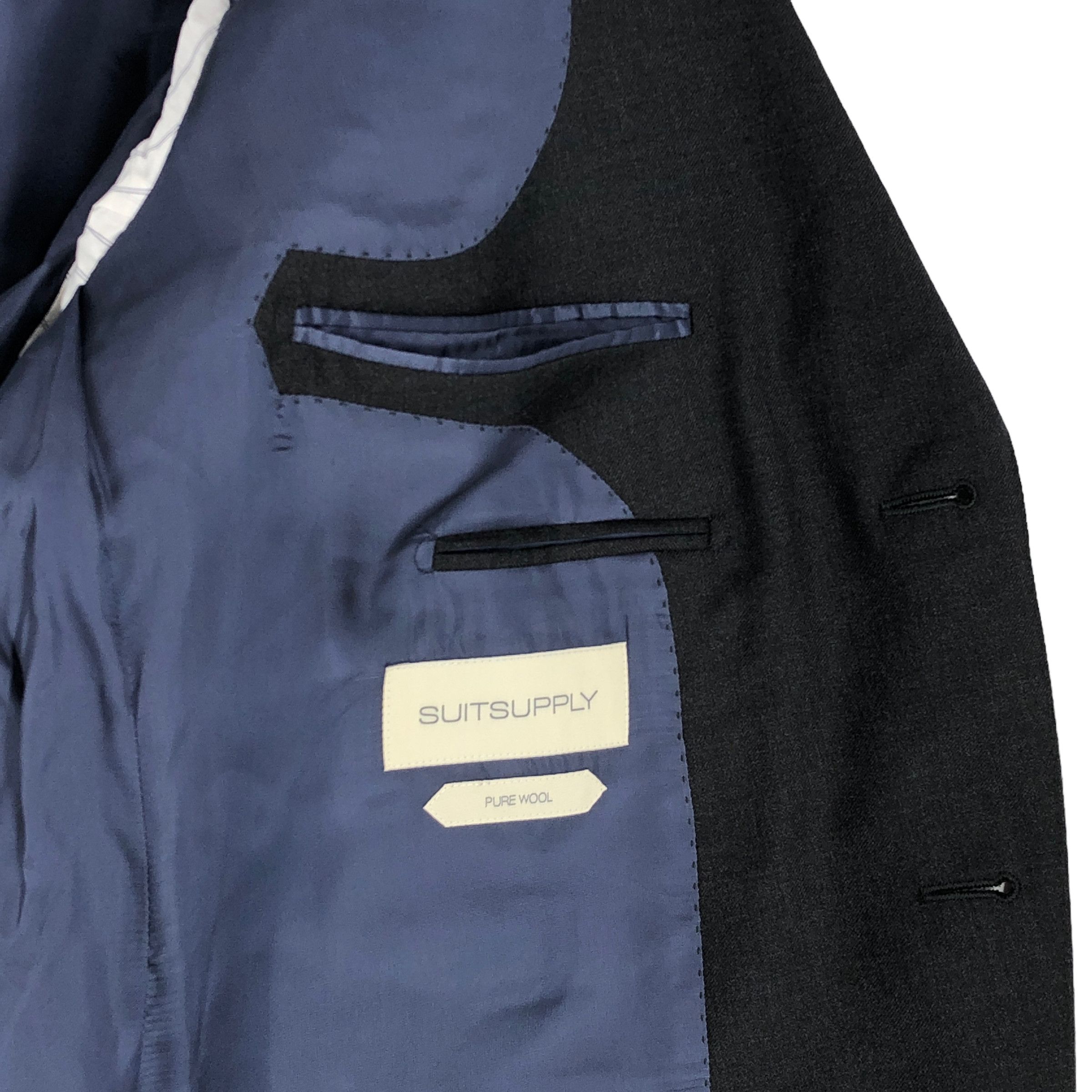 Suitsupply Napoli Single Breasted Wool Blazer Size EU:28; UK 46; US:46R Size 46R - 7 Thumbnail