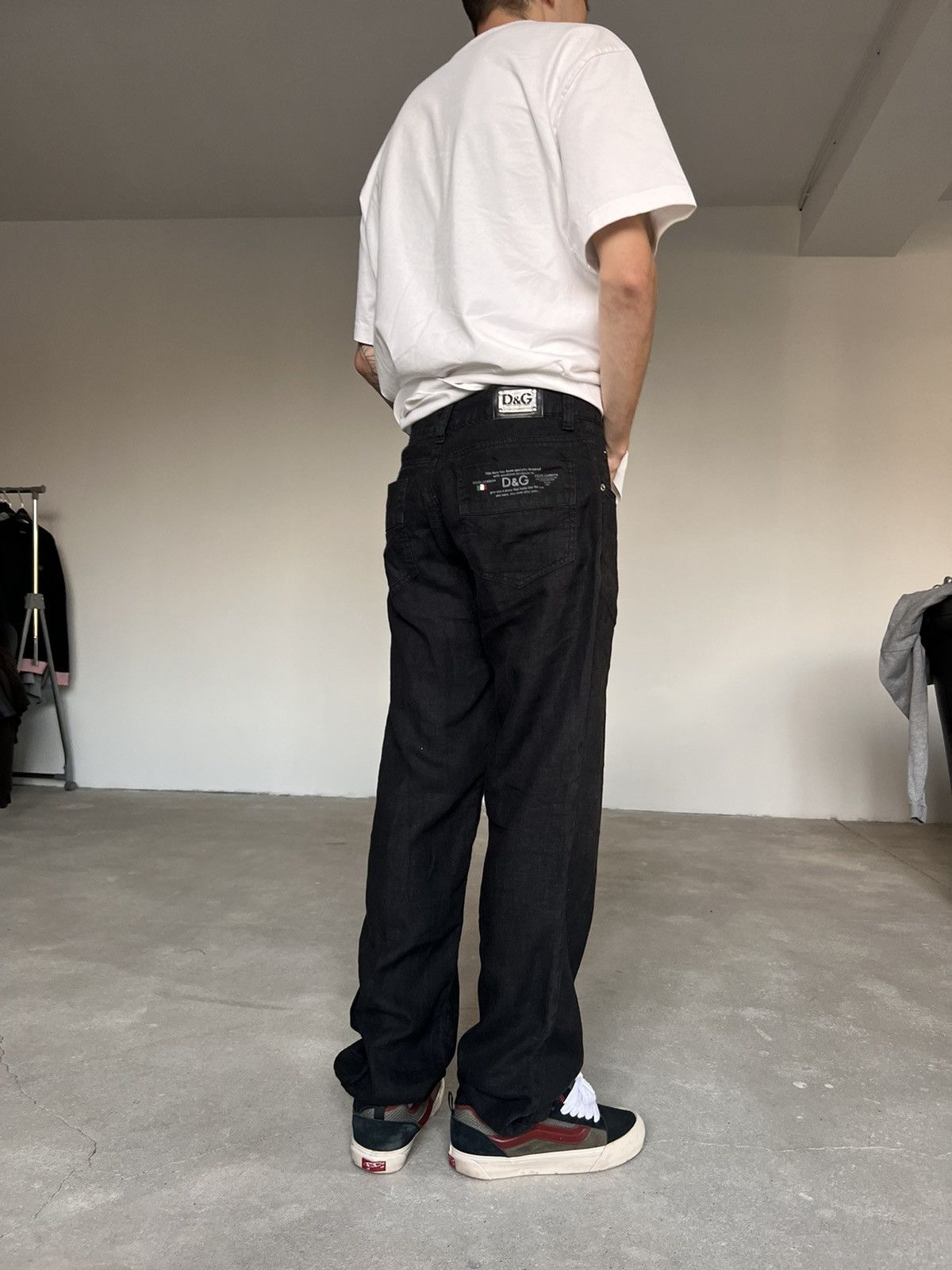 Dolce & Gabbana 90s Vintage Dolce&Gabbana Pants Linen Size US 29 - 2 Thumbnail