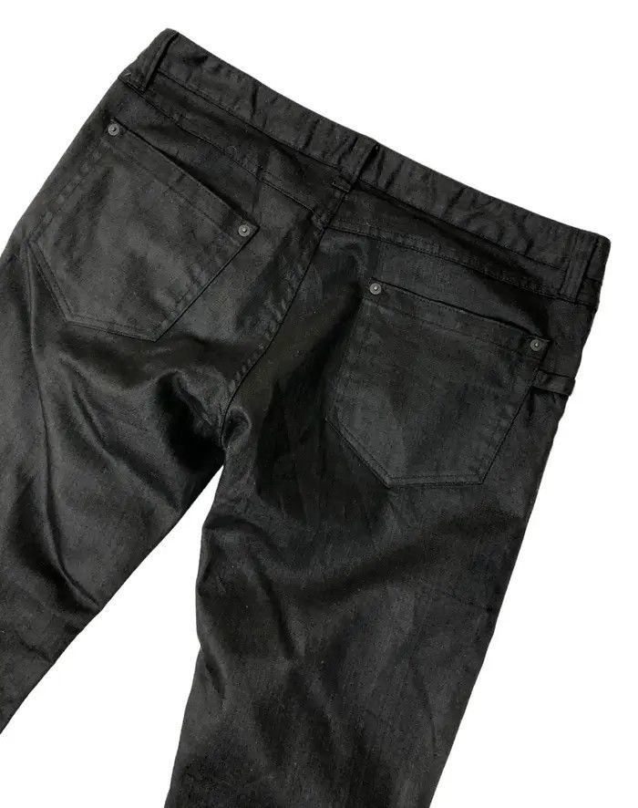 Japanese Brand Katharine Hammett London Black Wax Pants Size US 30 / EU 46 - 3 Thumbnail