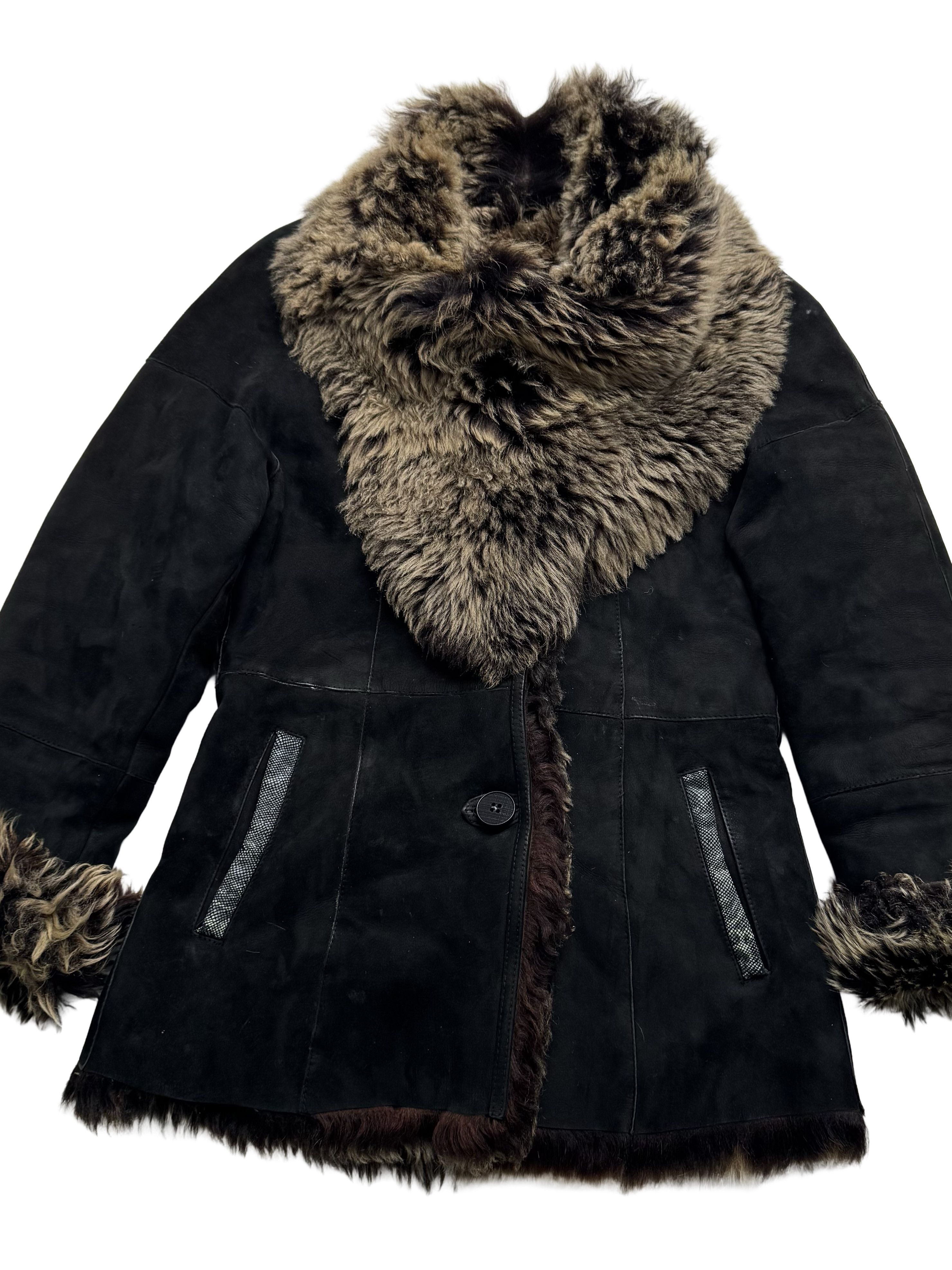 Vintage Vintage Genuine Leather Jacket With Asymmetry Neck Size M / US 6-8 / IT 42-44 - 6 Thumbnail