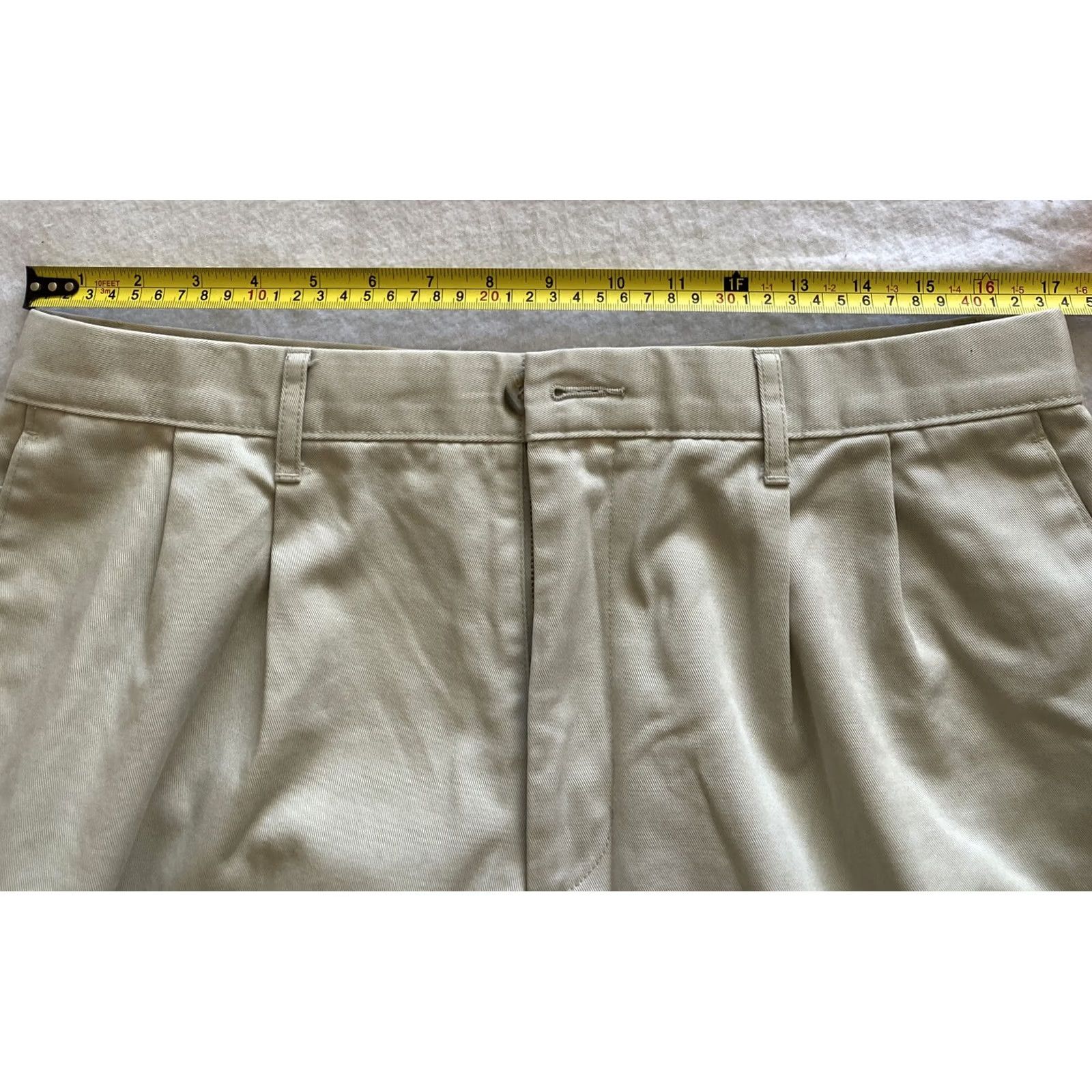 Dockers VINTAGE Dockers D3 Chino Pants Mens 34 x 32 Tan Cotton Solid 15-17 Size US 34 / EU 50 - 5 Thumbnail