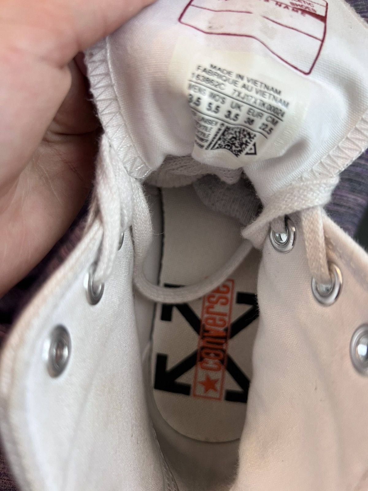 Converse × Off-White Off-white Converse Size US 5.5 / IT 35.5 - 14 Thumbnail