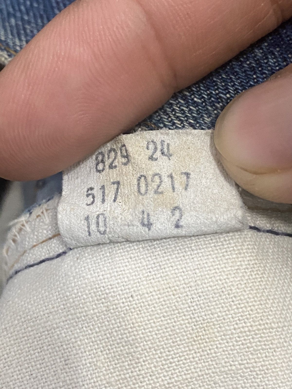 Levi's × Levi's Vintage Clothing Rare Vintage 80s Levi’s Big E Distressed Jeans Made Usa Size US 34 / EU 50 - 16 Thumbnail