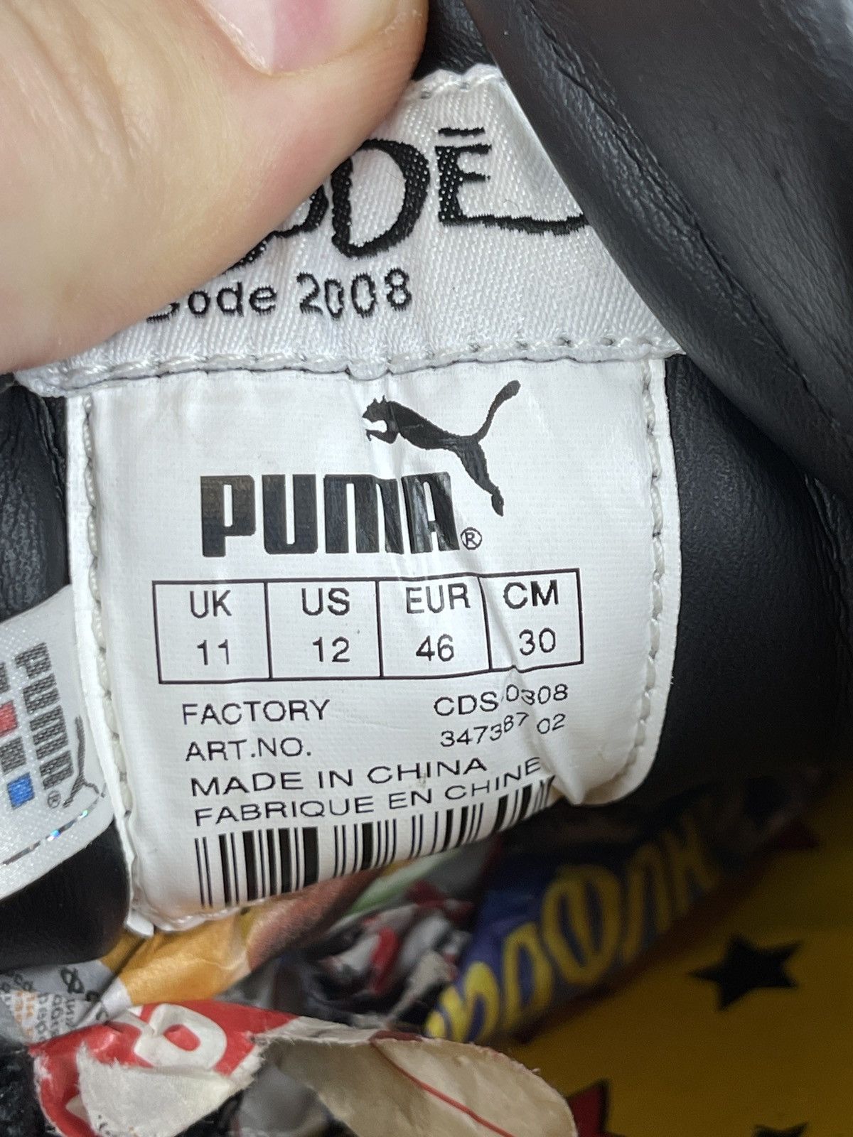 Bode Puma Basket II x Bode 2008 vintage Black/White sneakers Size US 12 / EU 45 - 12 Thumbnail