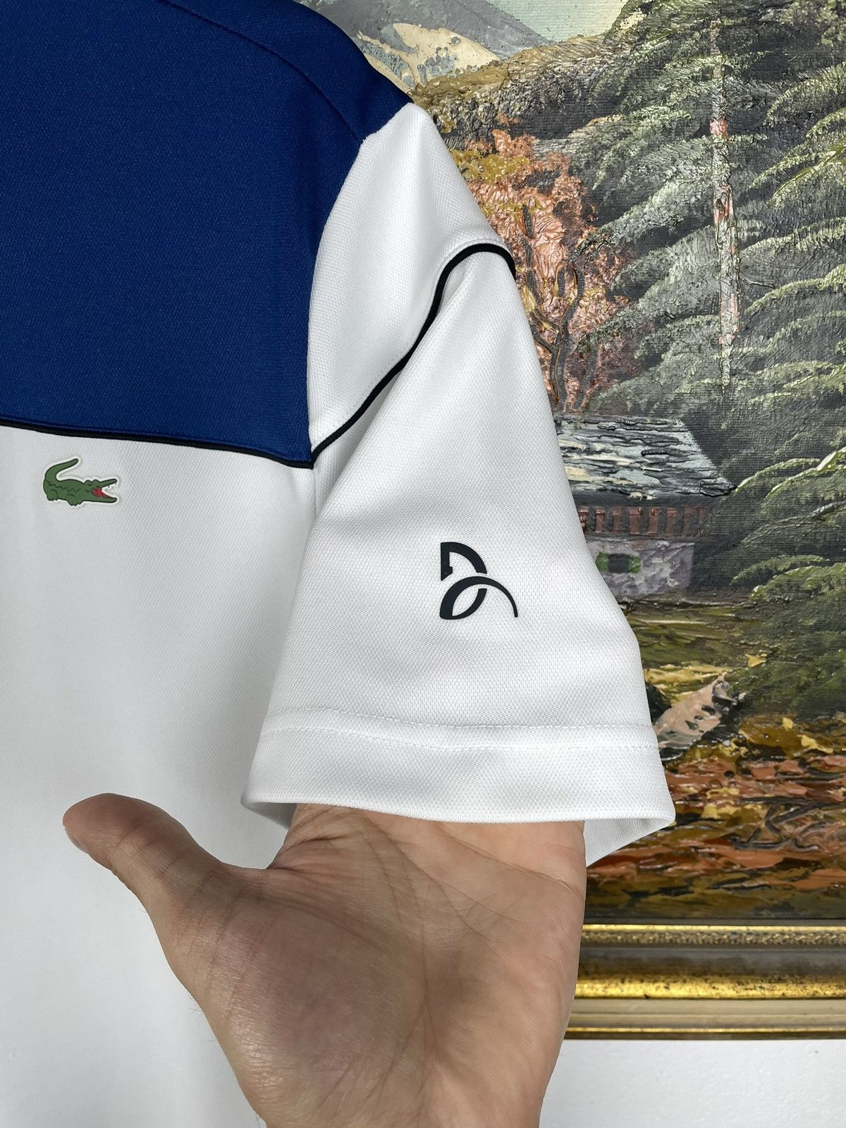 Lacoste Lacoste Novak Djokovic White T-shirt Polo Tennis Sportswear Size US L / EU 52-54 / 3 - 8 Thumbnail