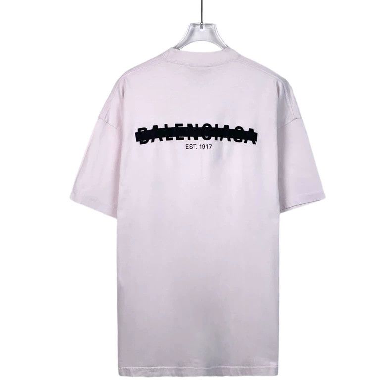 Other Balenciaga White logo crewneck cotton short sleeve T-shirt Size US L / EU 52-54 / 3 - 2 Thumbnail