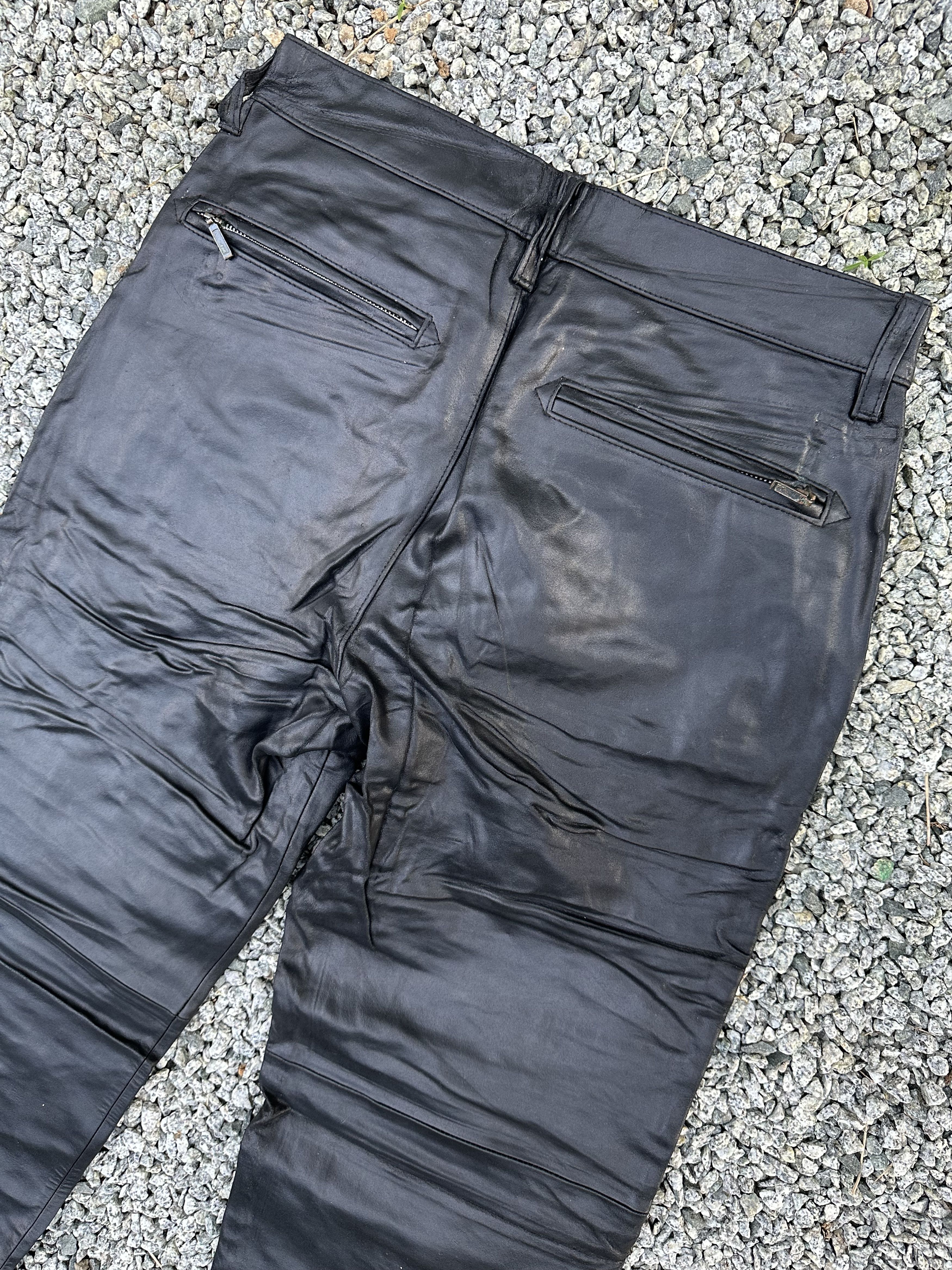 Yoshiyuki Konishi Japanese Brand Ficce Yoshiyuki Konishi Leather Biker Pants Size US 32 / EU 48 - 14 Thumbnail