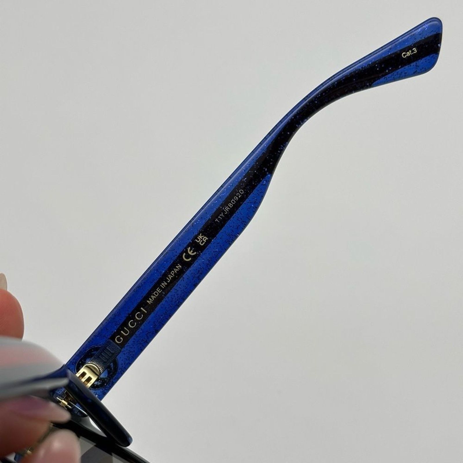 Gucci NEW GUCCI GG0035SN 004 Havana/Blue/Brown Women Sunglasses Size ONE SIZE - 7 Thumbnail