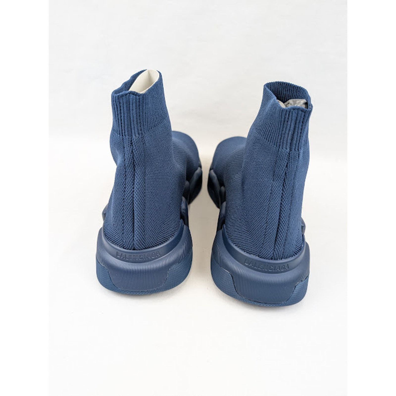 Balenciaga o1rshd1 Speed 2.0 Graffiti Sneakers in Navy Size US 11 / EU 44 - 17 Thumbnail