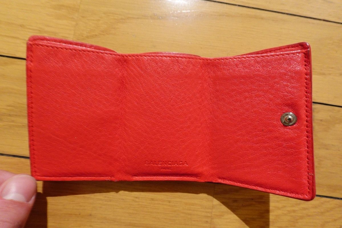 Balenciaga Balenciaga Red Leather Trifold Wallet Size ONE SIZE - 7 Thumbnail