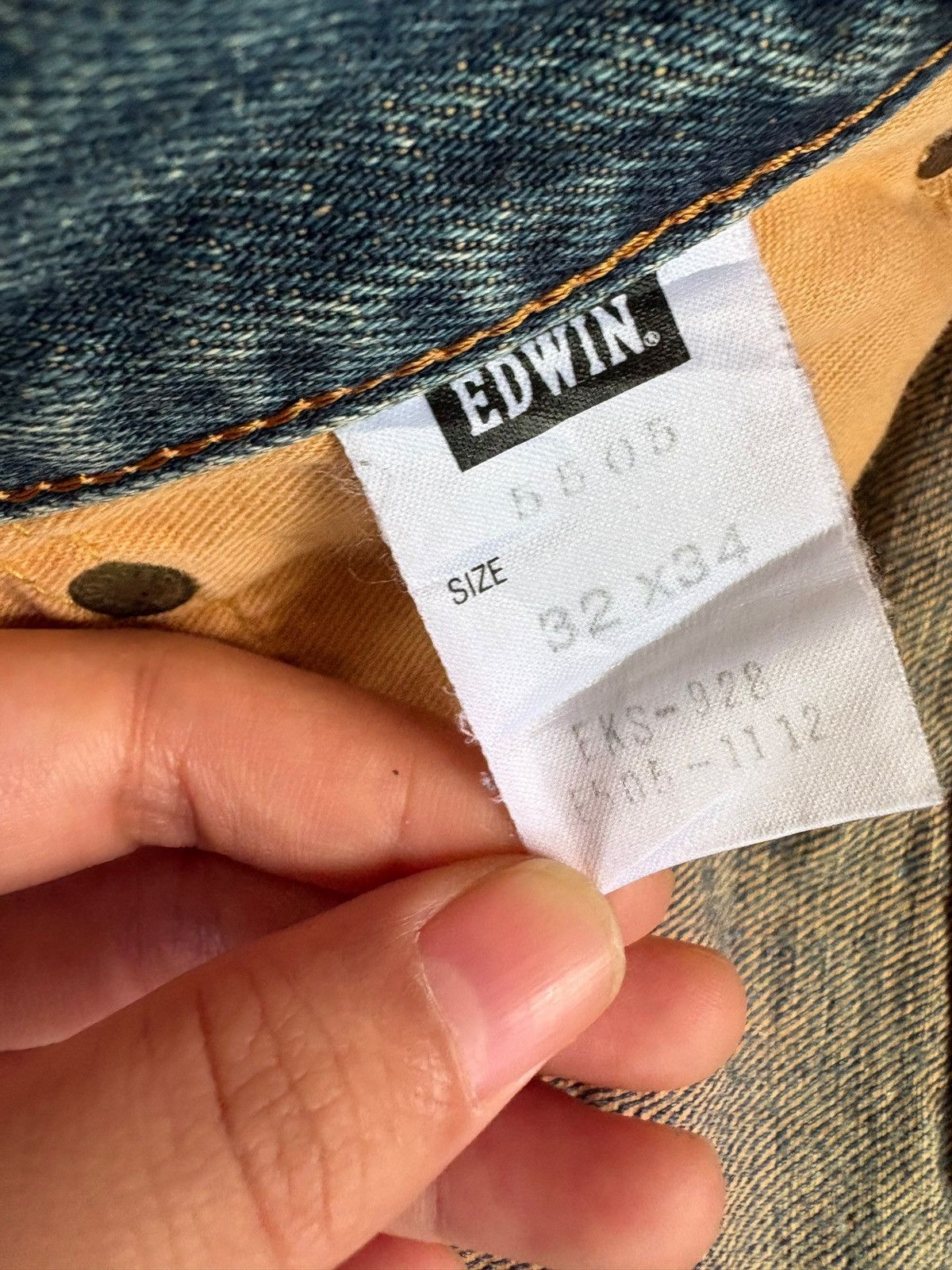 Edwin × Japanese Brand Vintage Japanese Edwin 505x Selvedge Mud Wash Baggy Jeans Size US 31 - 11 Thumbnail